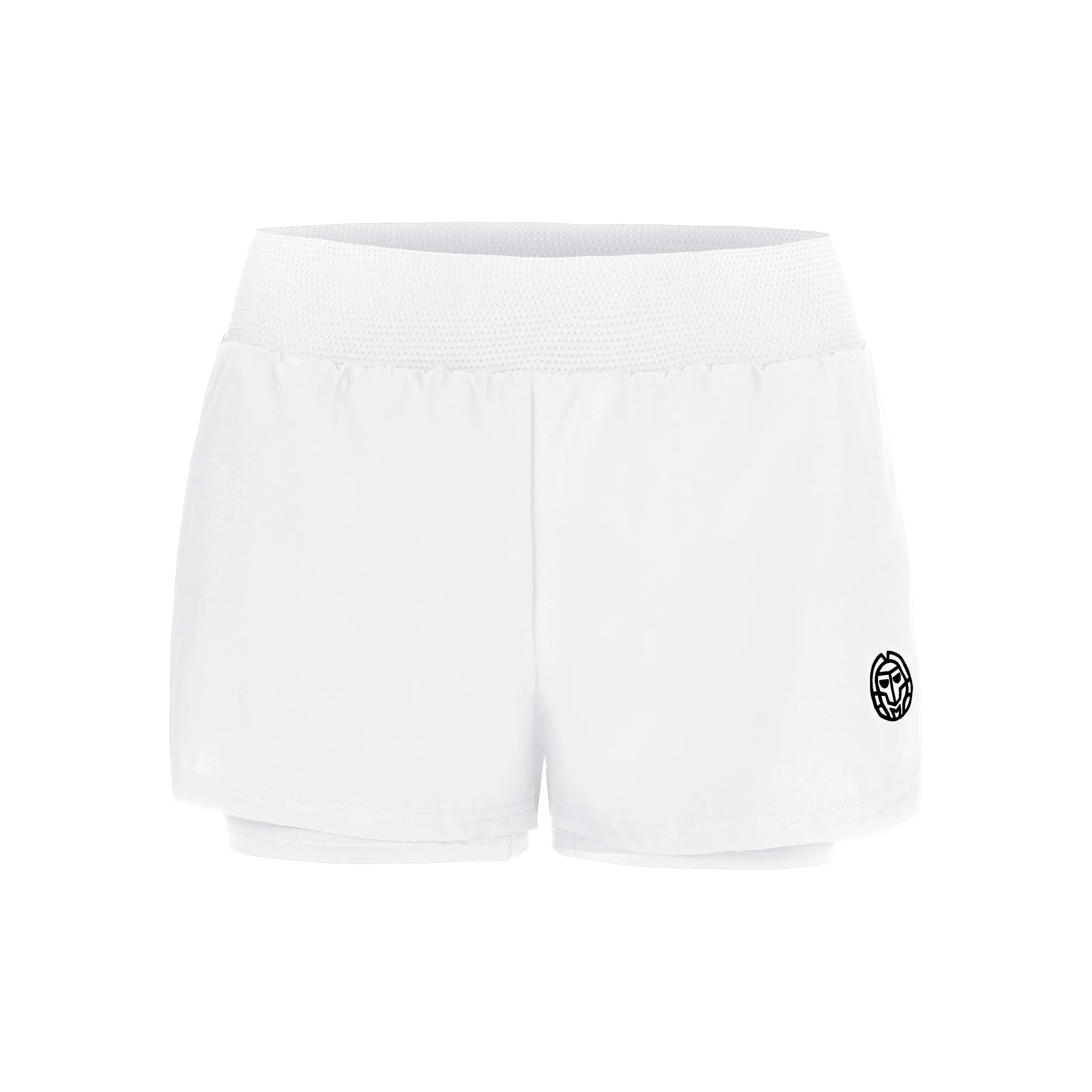 Crew 2 In 1 Shorts Mujeres-Blanco