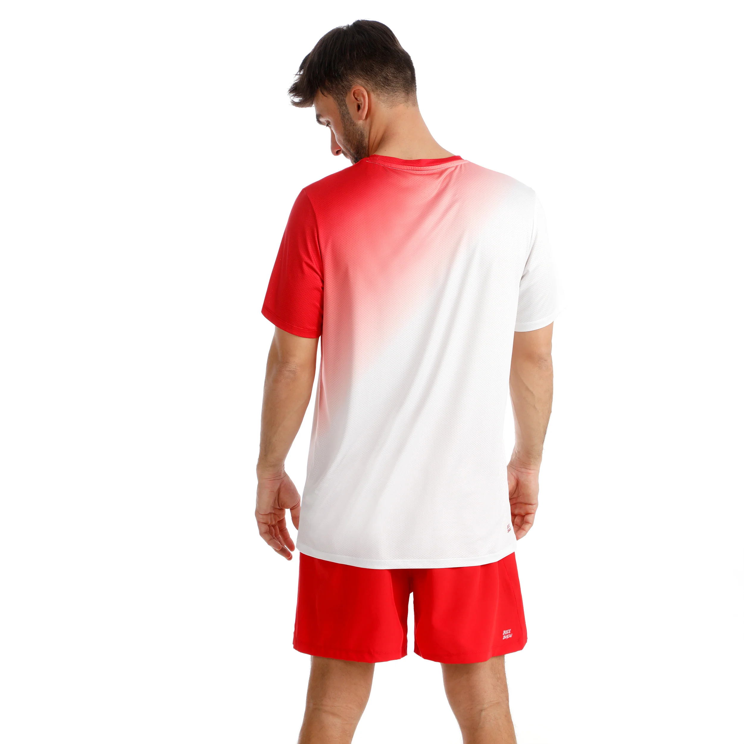 Crew 2.0 Camiseta de manga corta Hombres-rojo, blanco - Image 2