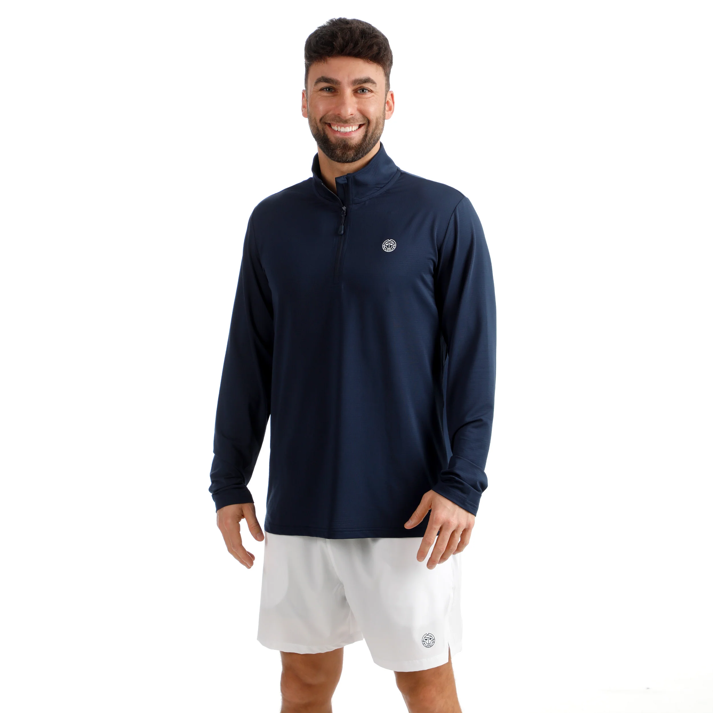 Crew 2.0 Camiseta de manga larga Hombres-azul oscuro