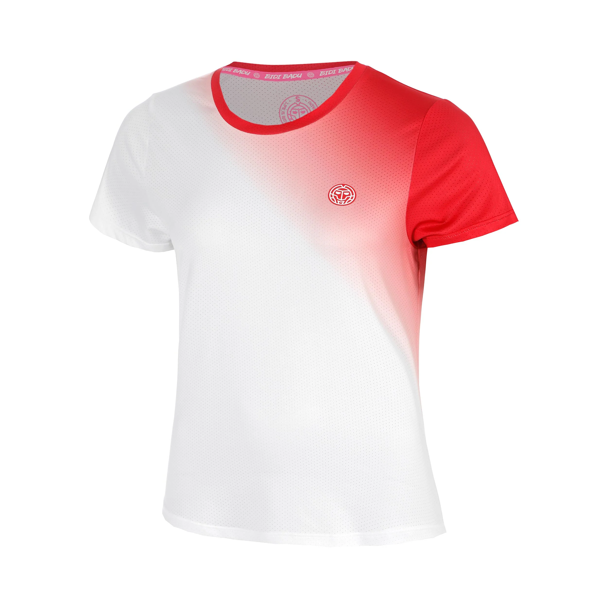 Crew 2.0 Fade Camiseta de manga corta Chicas-rojo