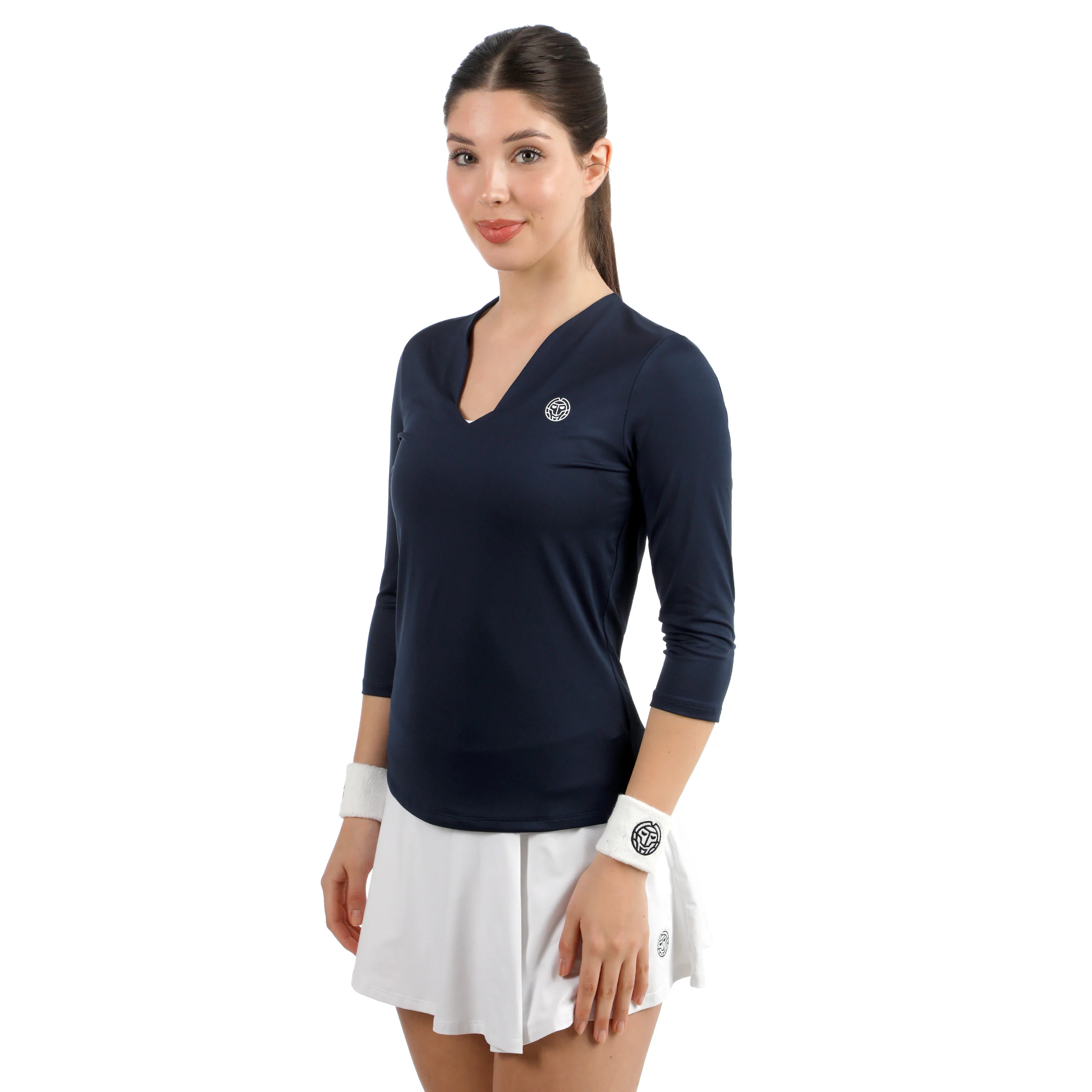 Crew 2.0 V-Neck Camiseta de manga larga Mujeres-azul oscuro
