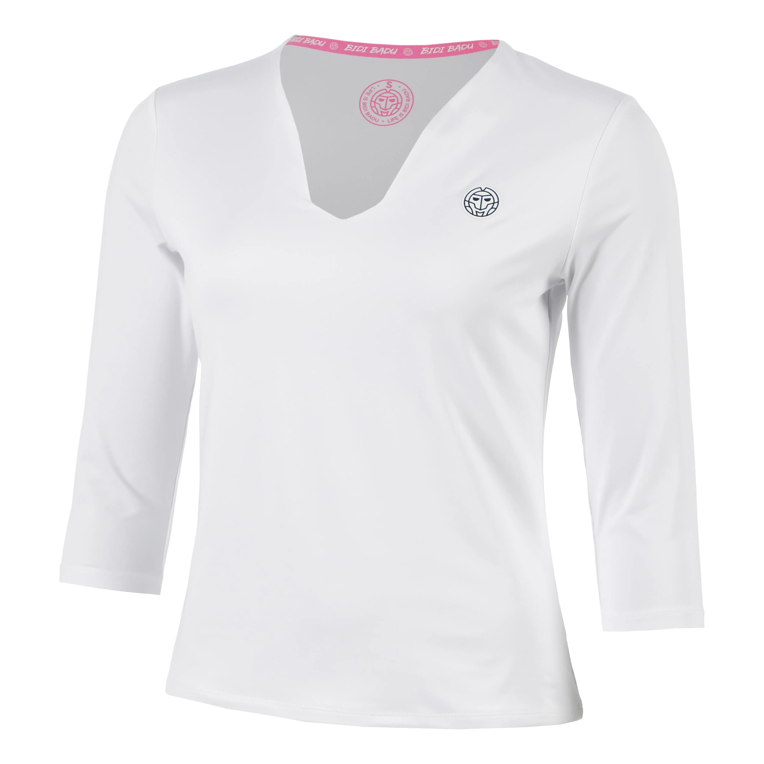 Crew 2.0 V-Neck Camiseta de manga larga Mujeres-blanco - Image 5