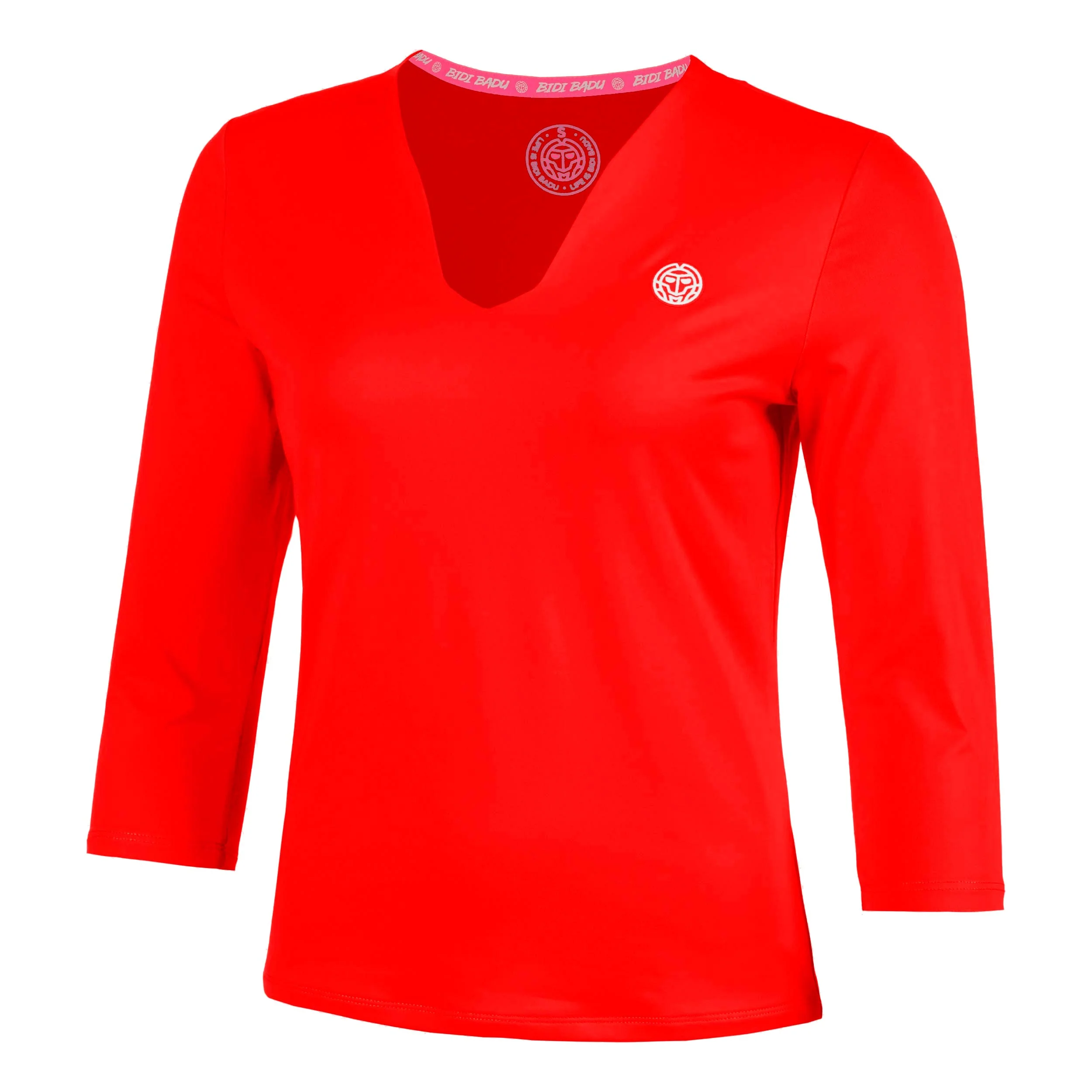 Crew 2.0 V-Neck Camiseta de manga larga Mujeres-rojo - Image 5