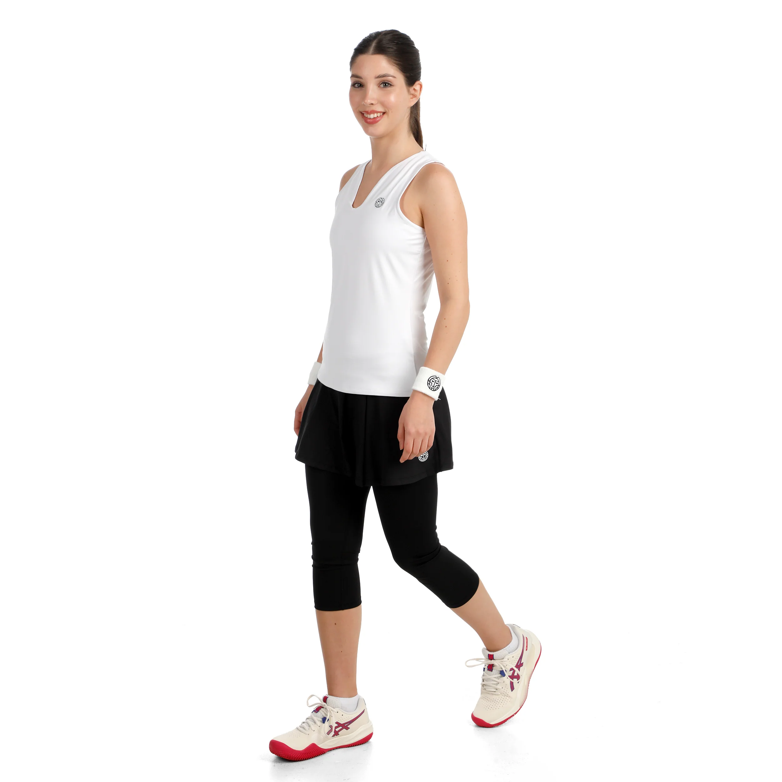 Crew 2.0 V-Neck Camiseta de tirantes Mujeres-blanco