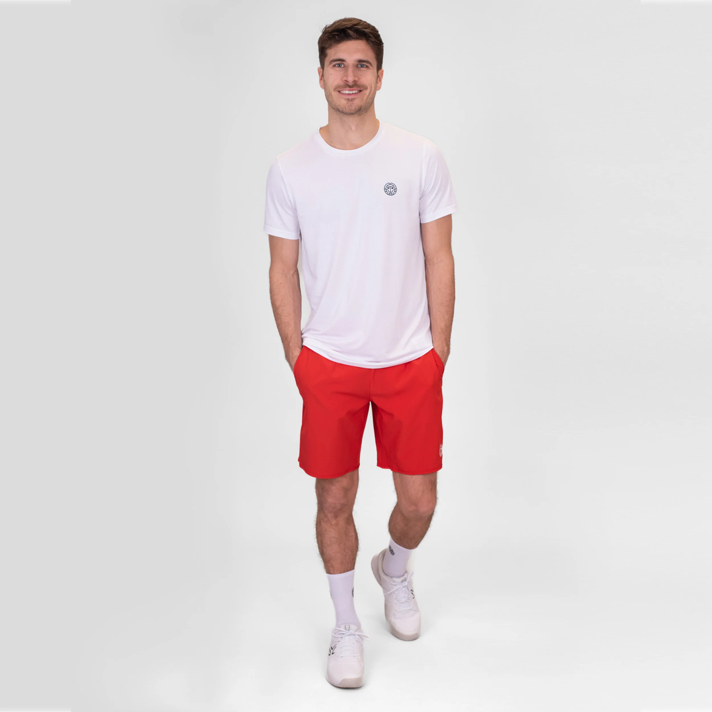 Crew 9in Shorts Hombres-Rojo - Image 8