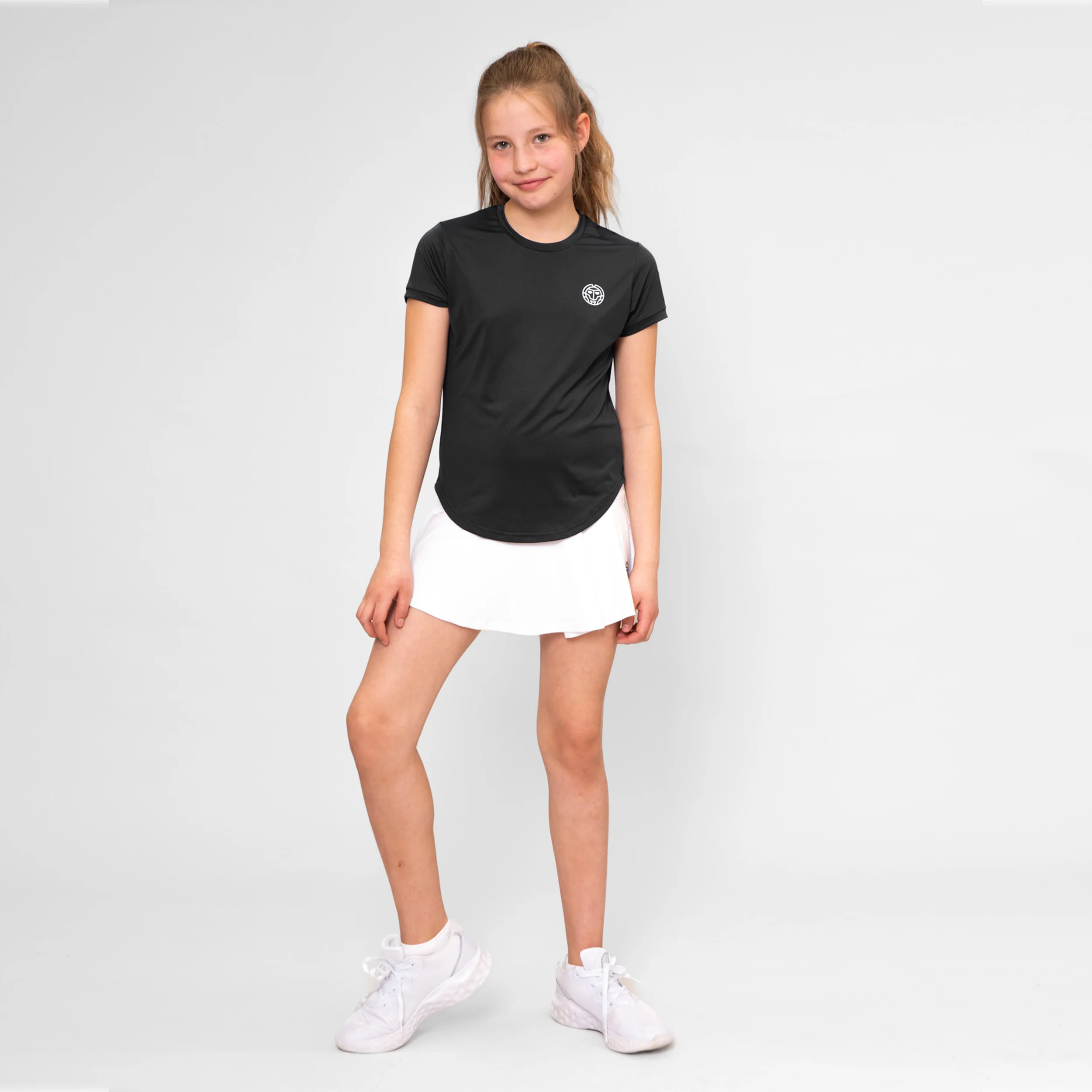 Crew Camiseta De Manga Corta Chicas-Negro - Image 8