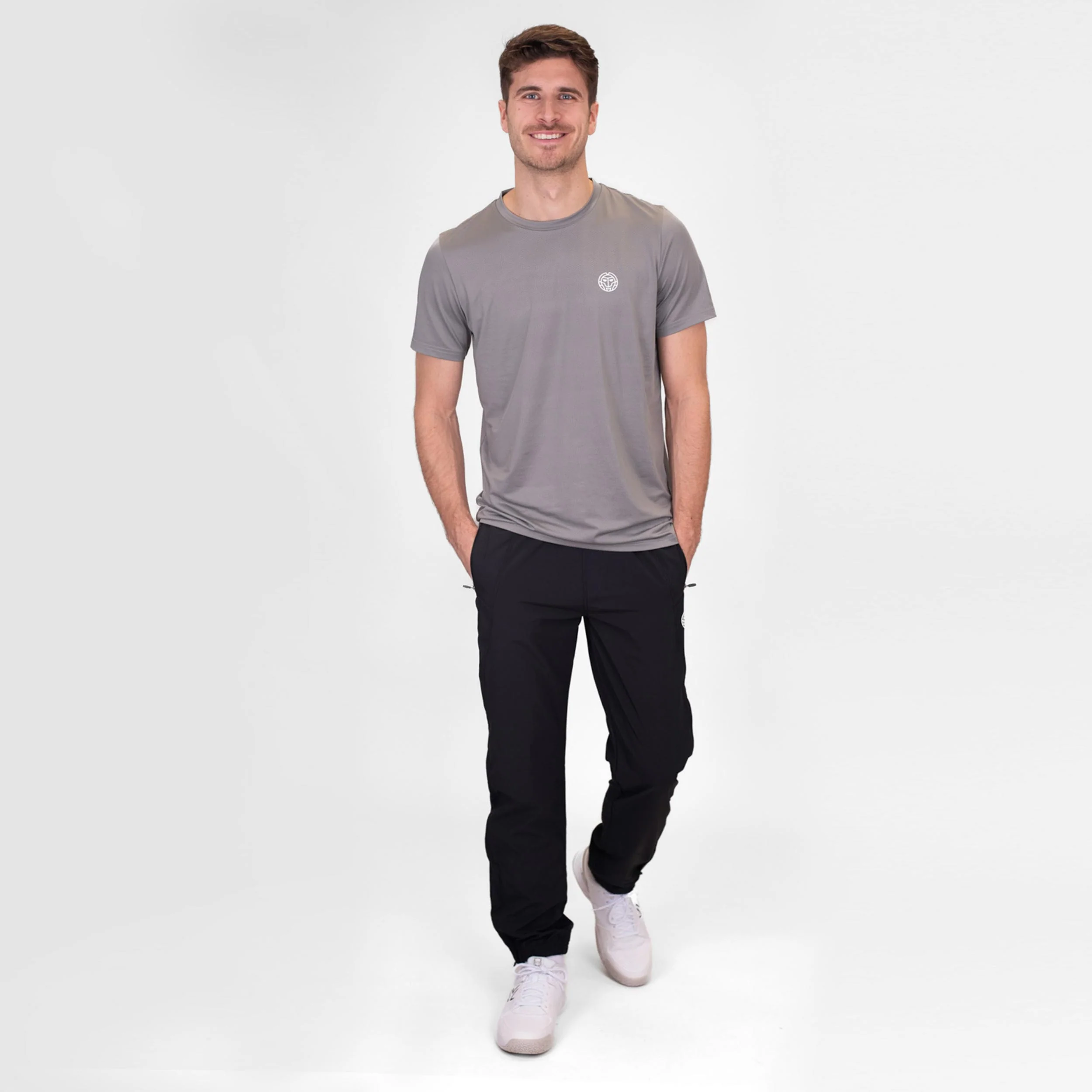 Crew Camiseta De Manga Corta Hombres-Gris - Image 4