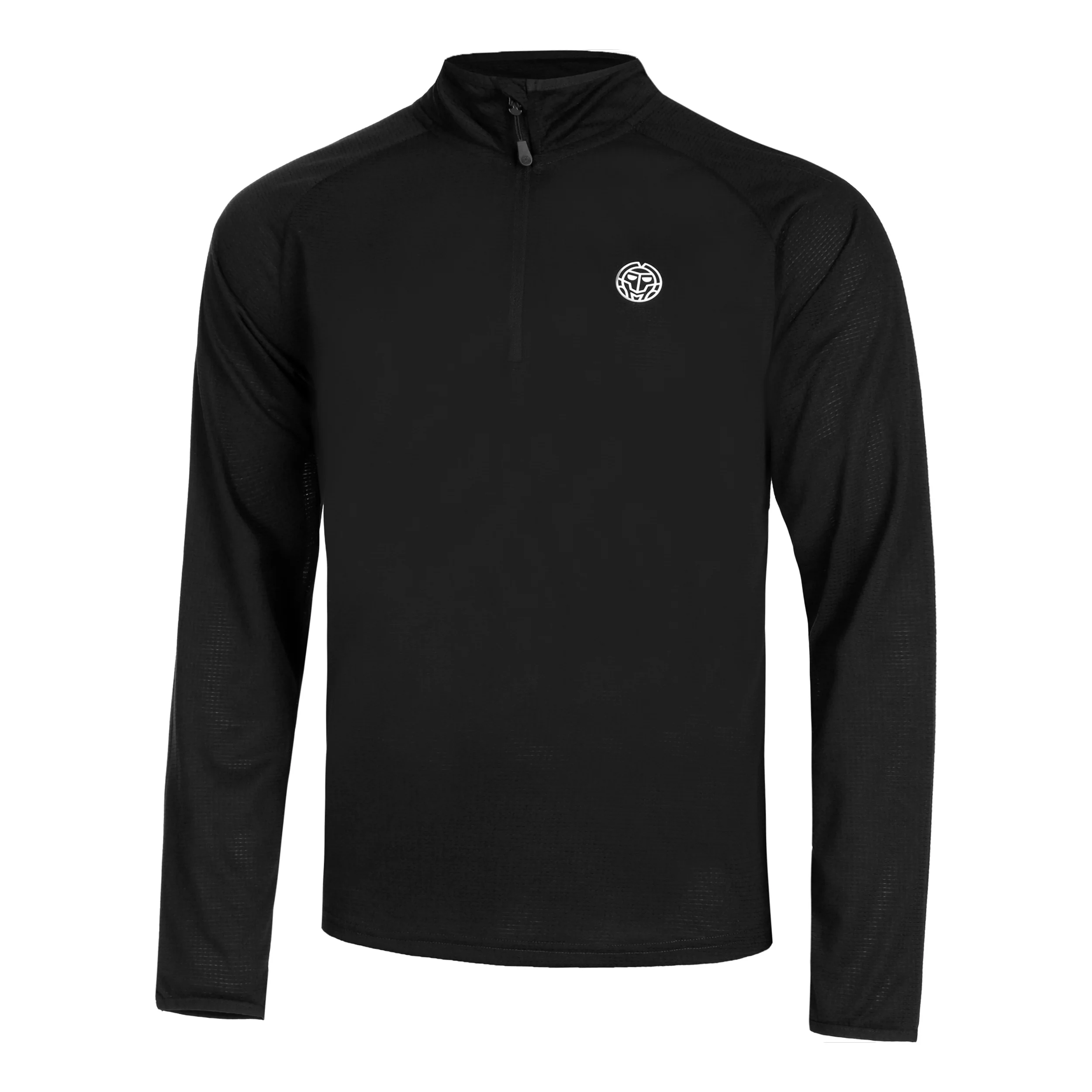 Crew Camiseta De Manga Larga Hombres-Negro