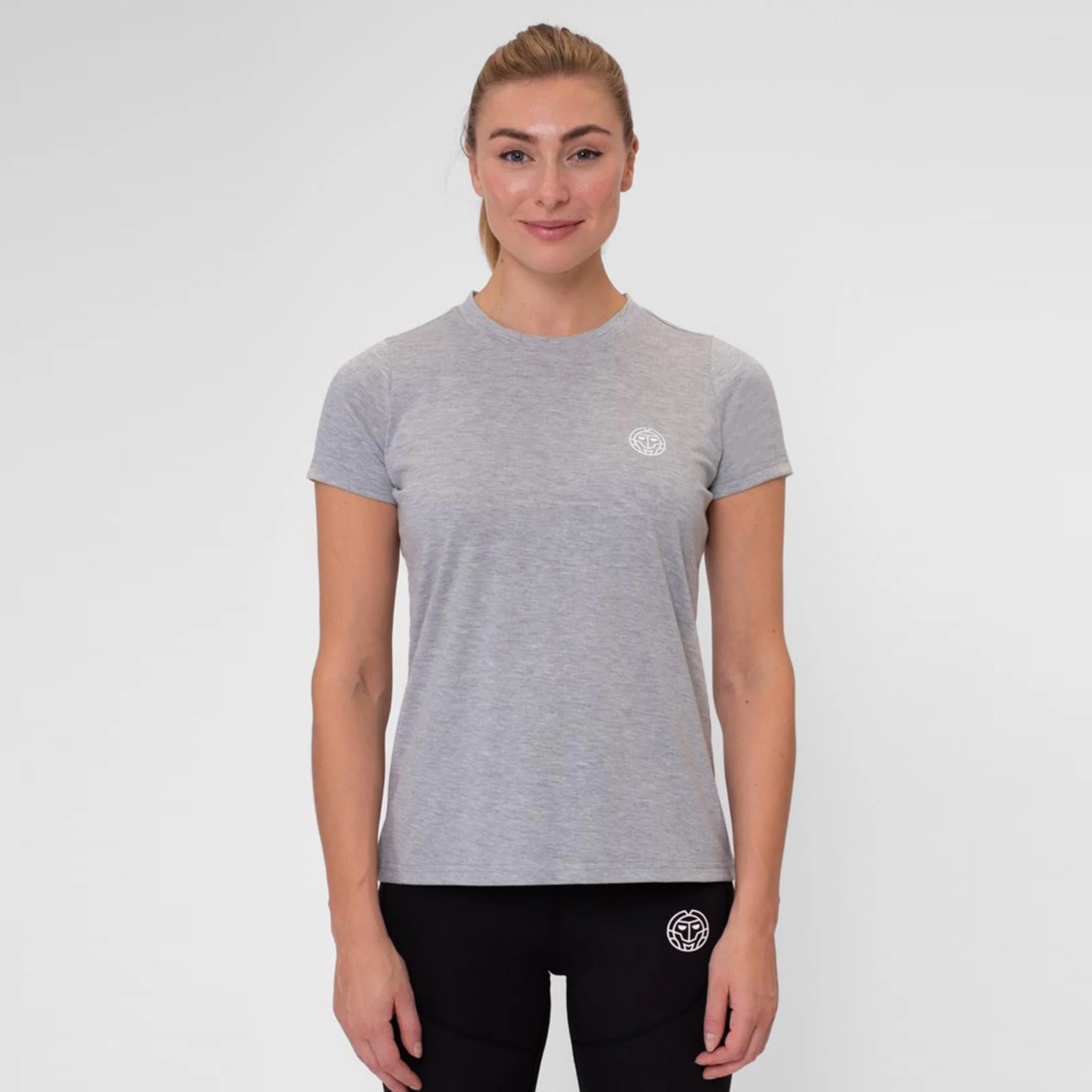 Crew Chill Camiseta De Manga Corta Mujeres-Gris