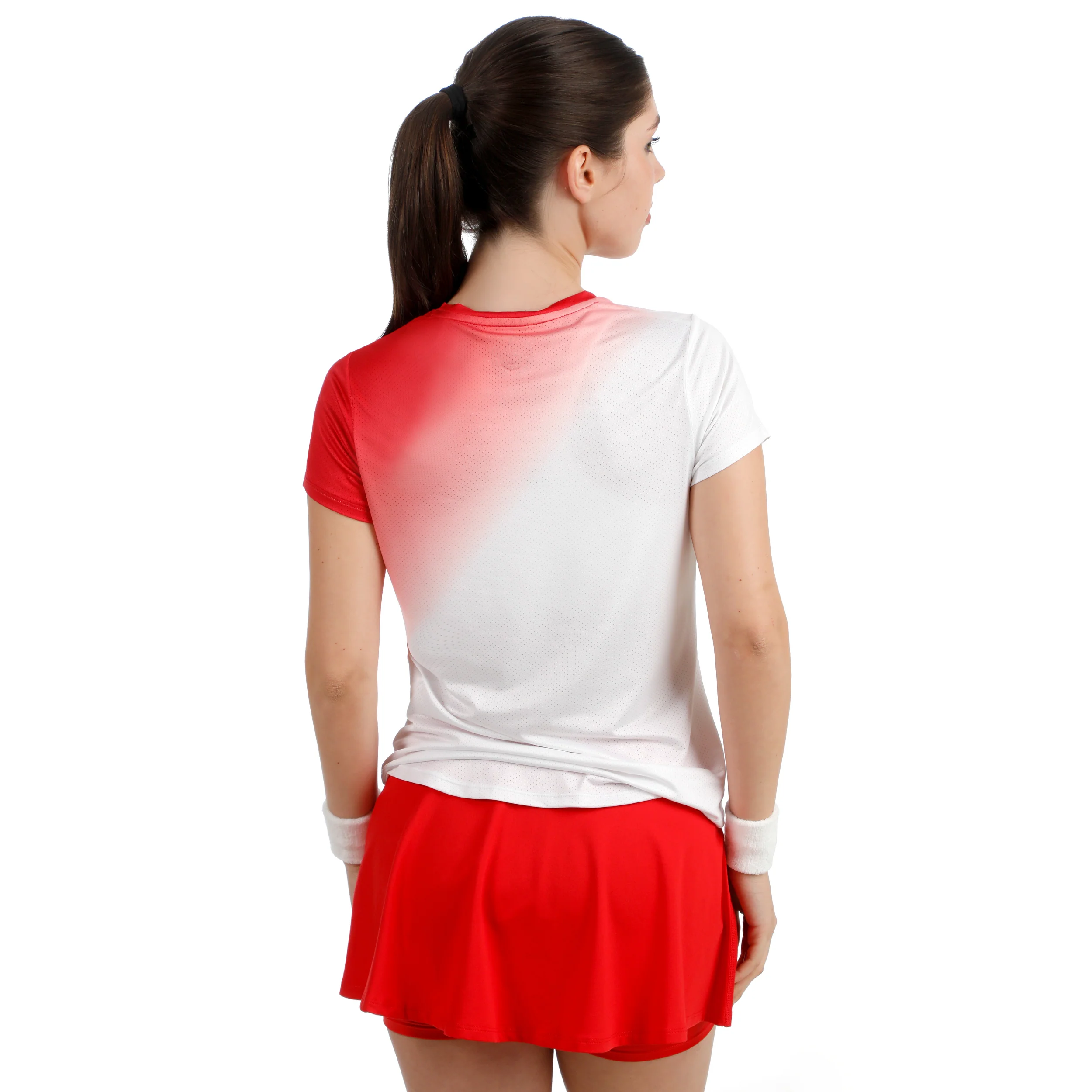 Crew Fade 2.0 Camiseta de manga corta Mujeres-rojo, blanco - Image 2