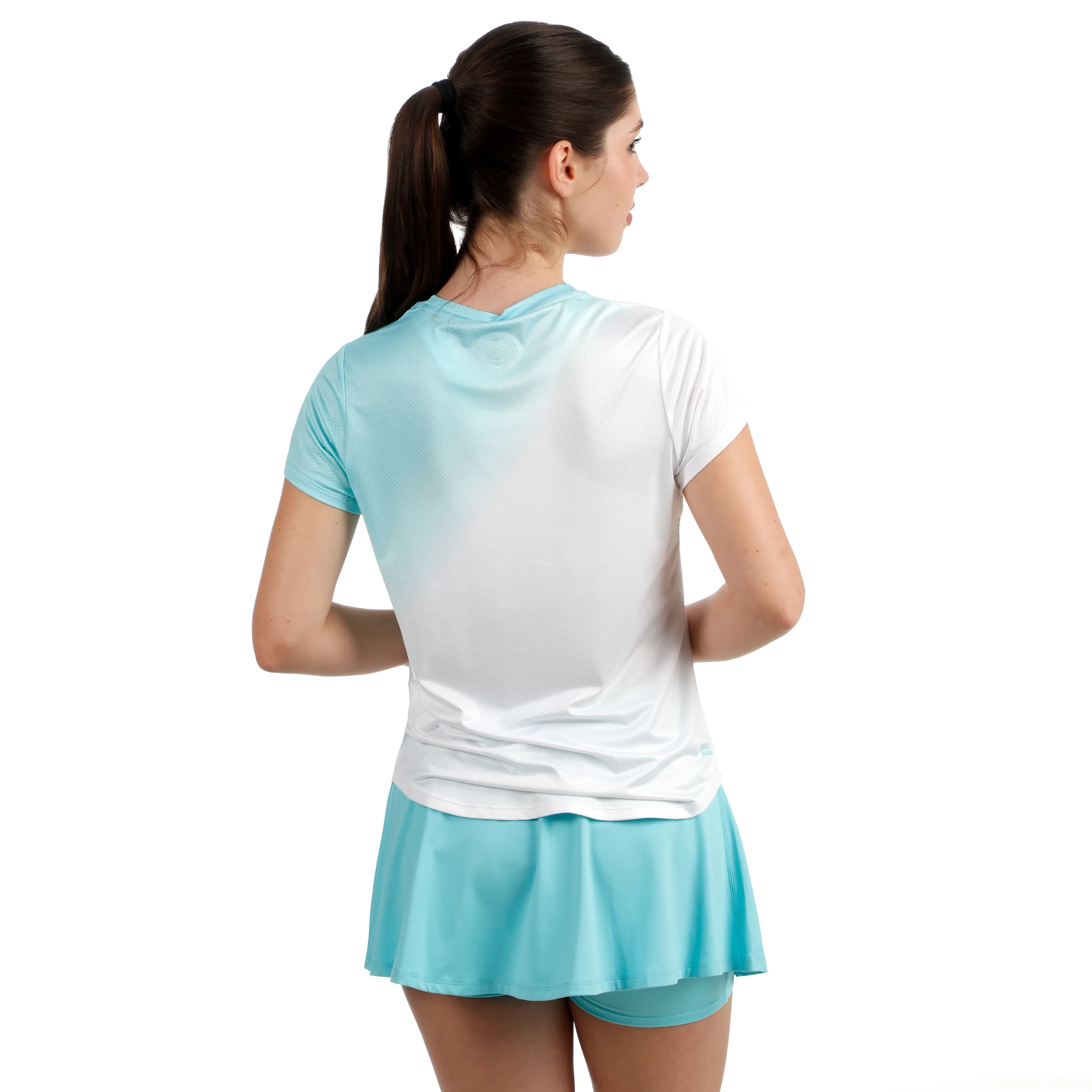 Crew Fade 2.0 Camiseta de manga corta Mujeres-turquesa, blanco - Image 2