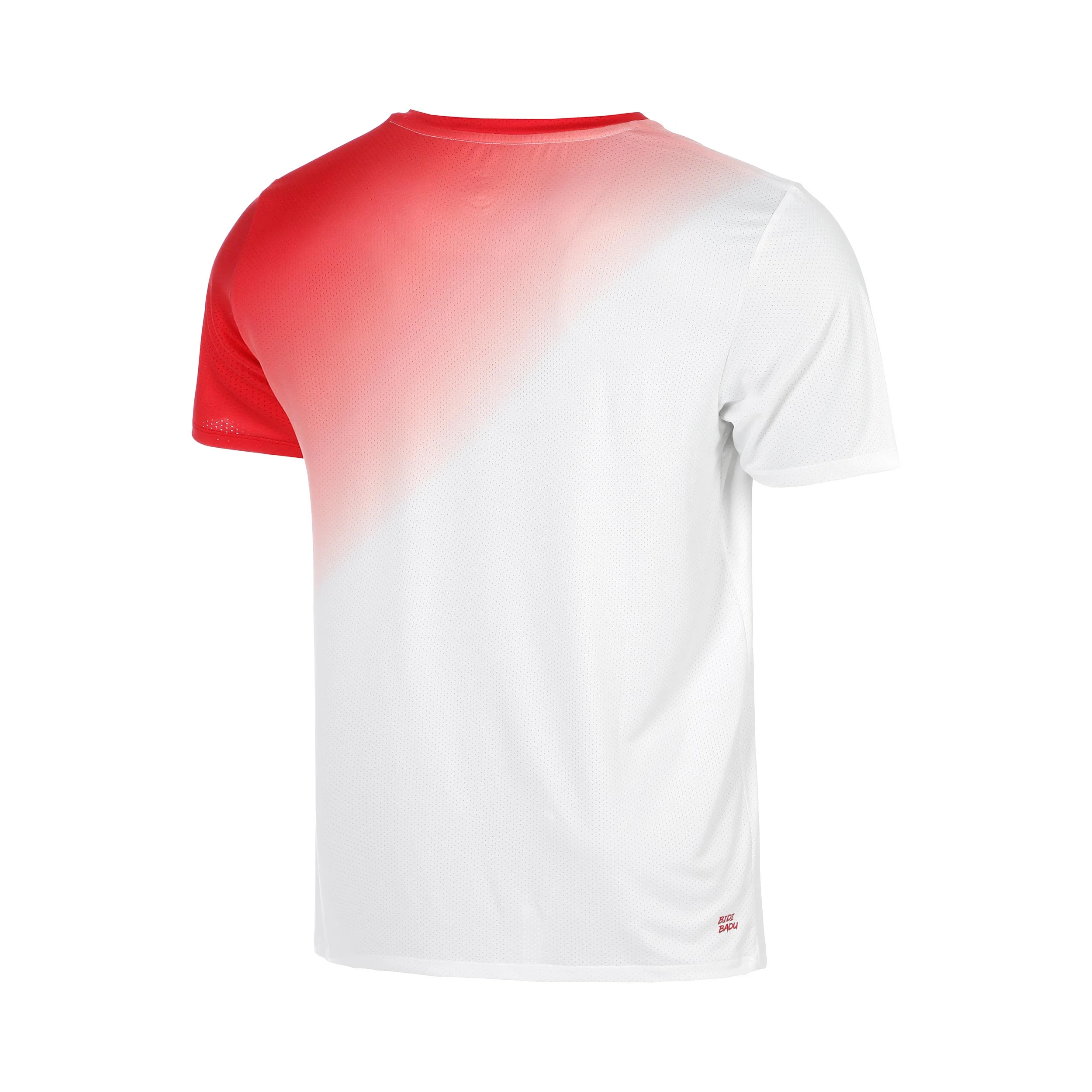 Crew Fade Camiseta de manga corta Chicos-rojo, blanco - Image 2