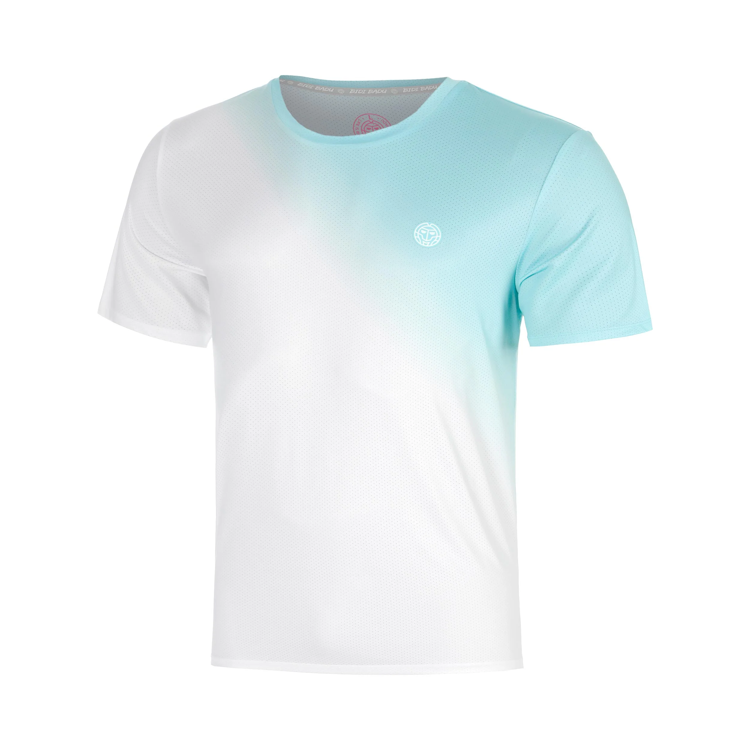 Crew Fade Camiseta de manga corta Chicos-turquesa, blanco