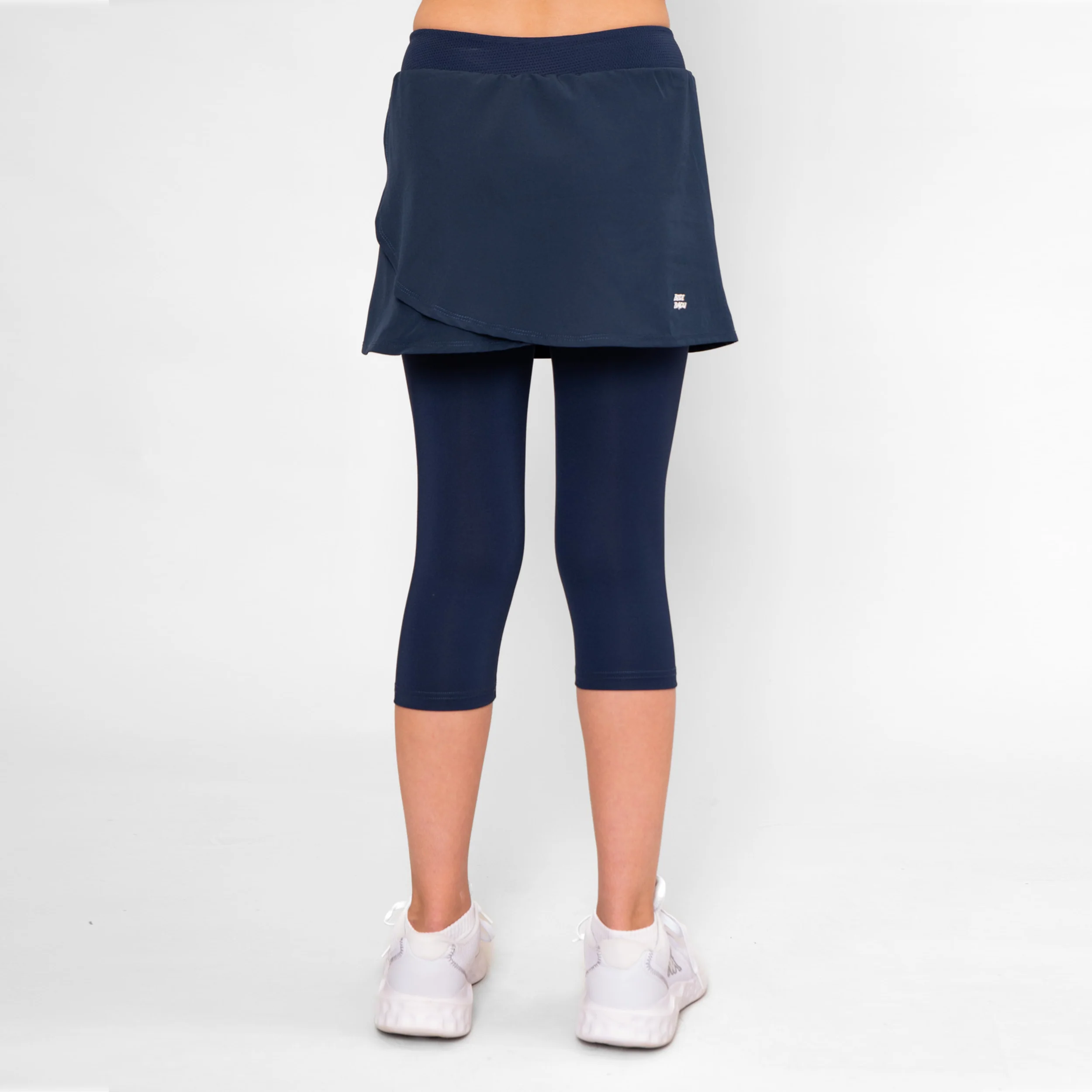 Crew Falda Con Malla Chicas-Azul Oscuro - Image 7