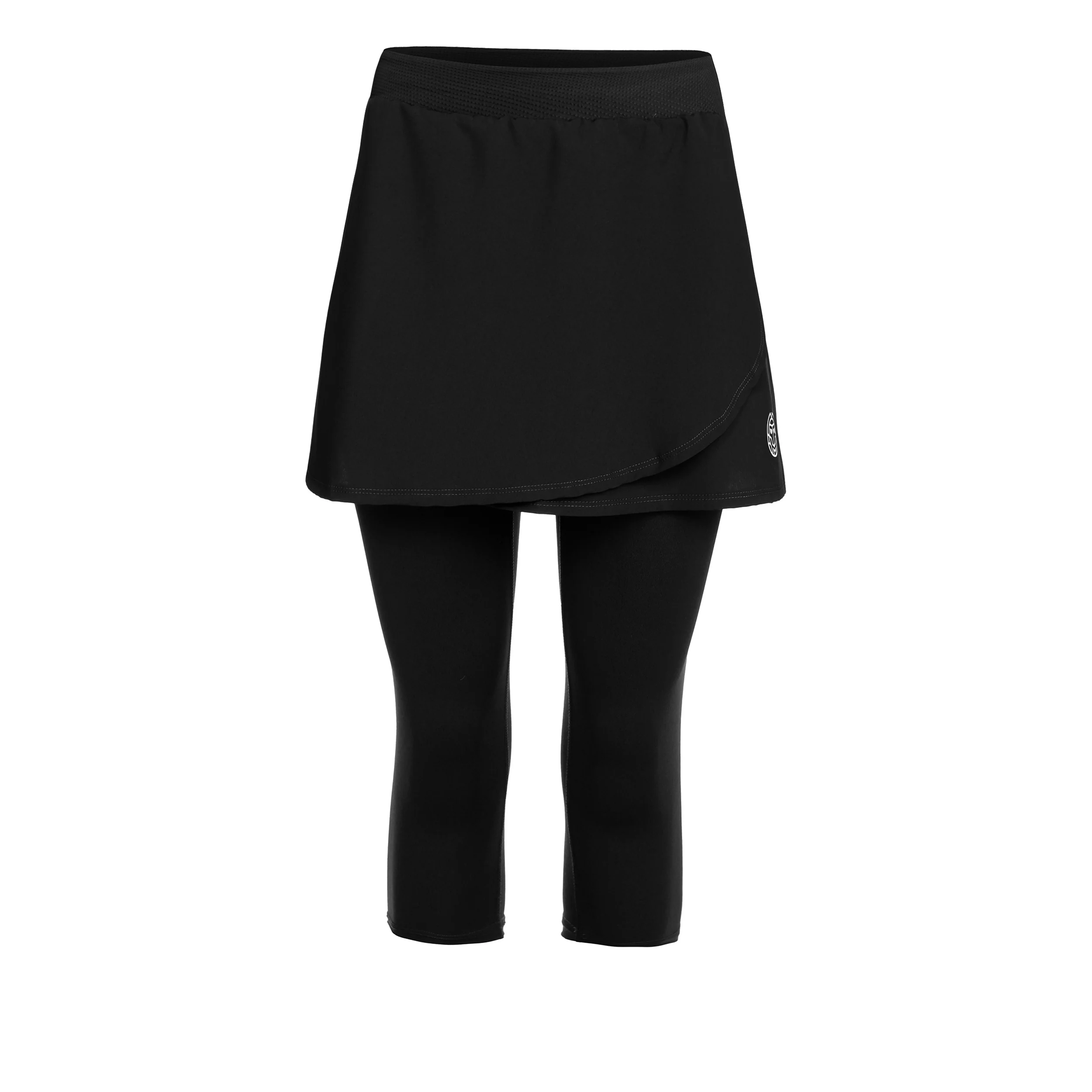 Crew Falda Con Malla Mujeres-Negro