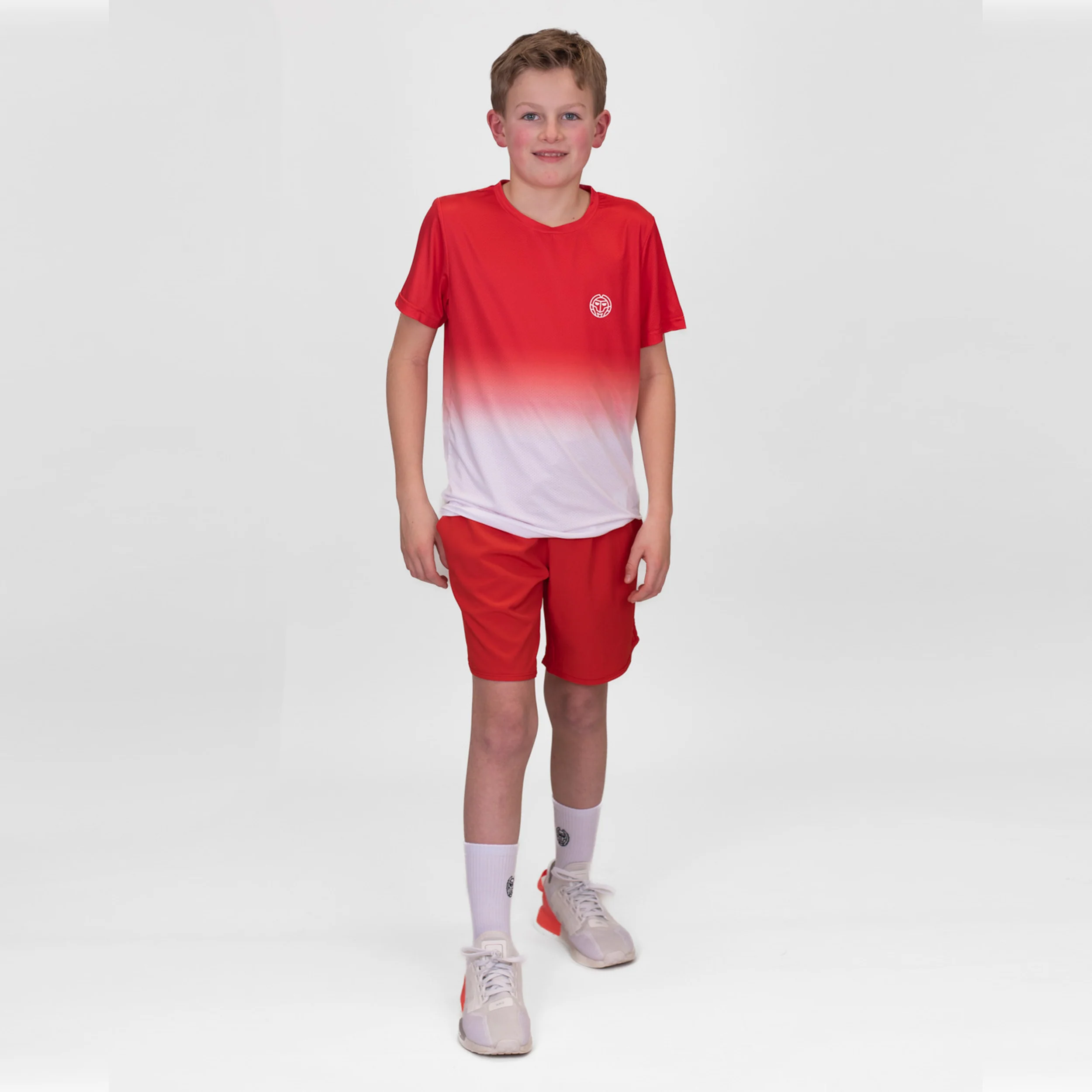 Crew Gradiant Camiseta De Manga Corta Chicos-Rojo,Blanco - Image 8