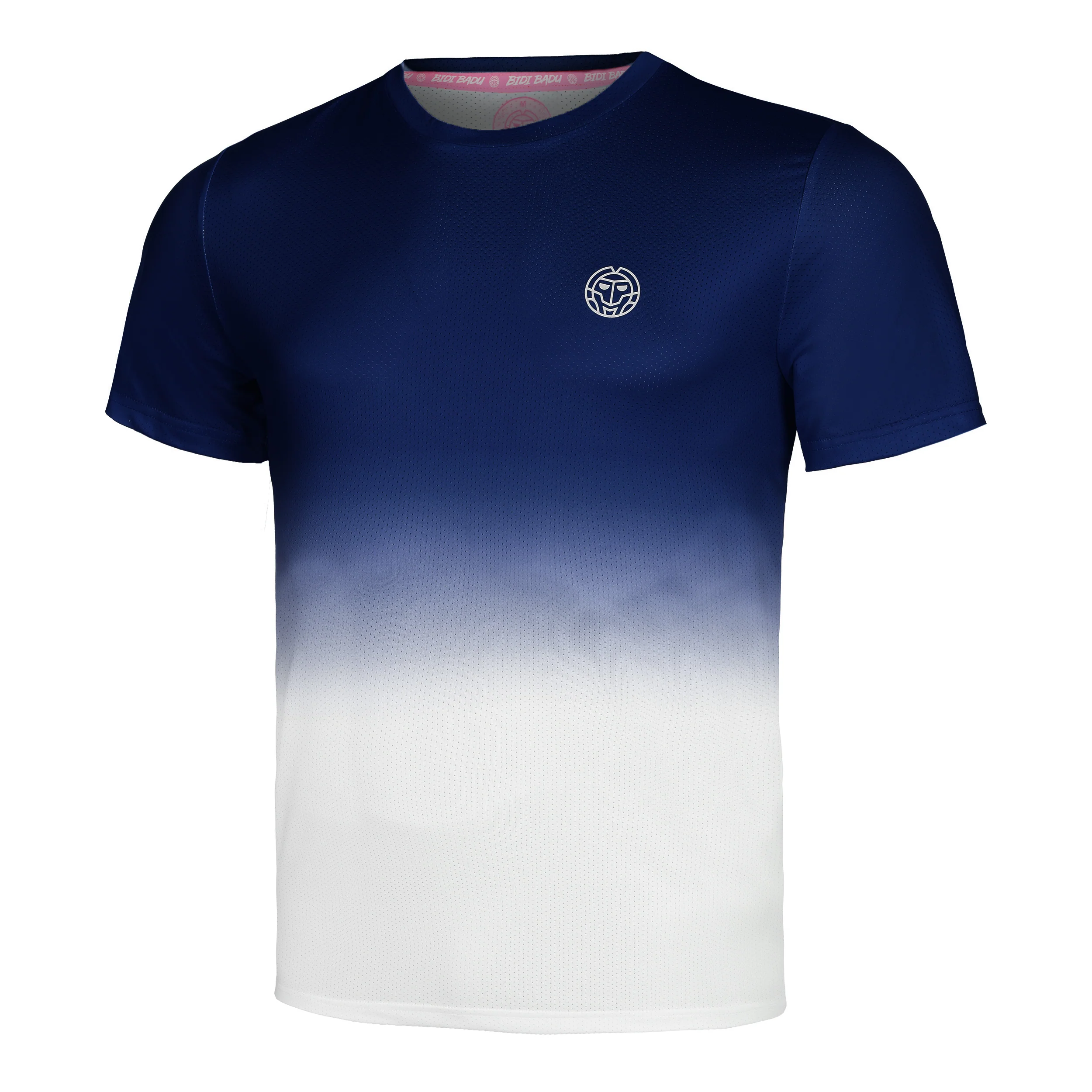 Crew Gradiant Camiseta De Manga Corta Hombres-Azul Oscuro,Blanco