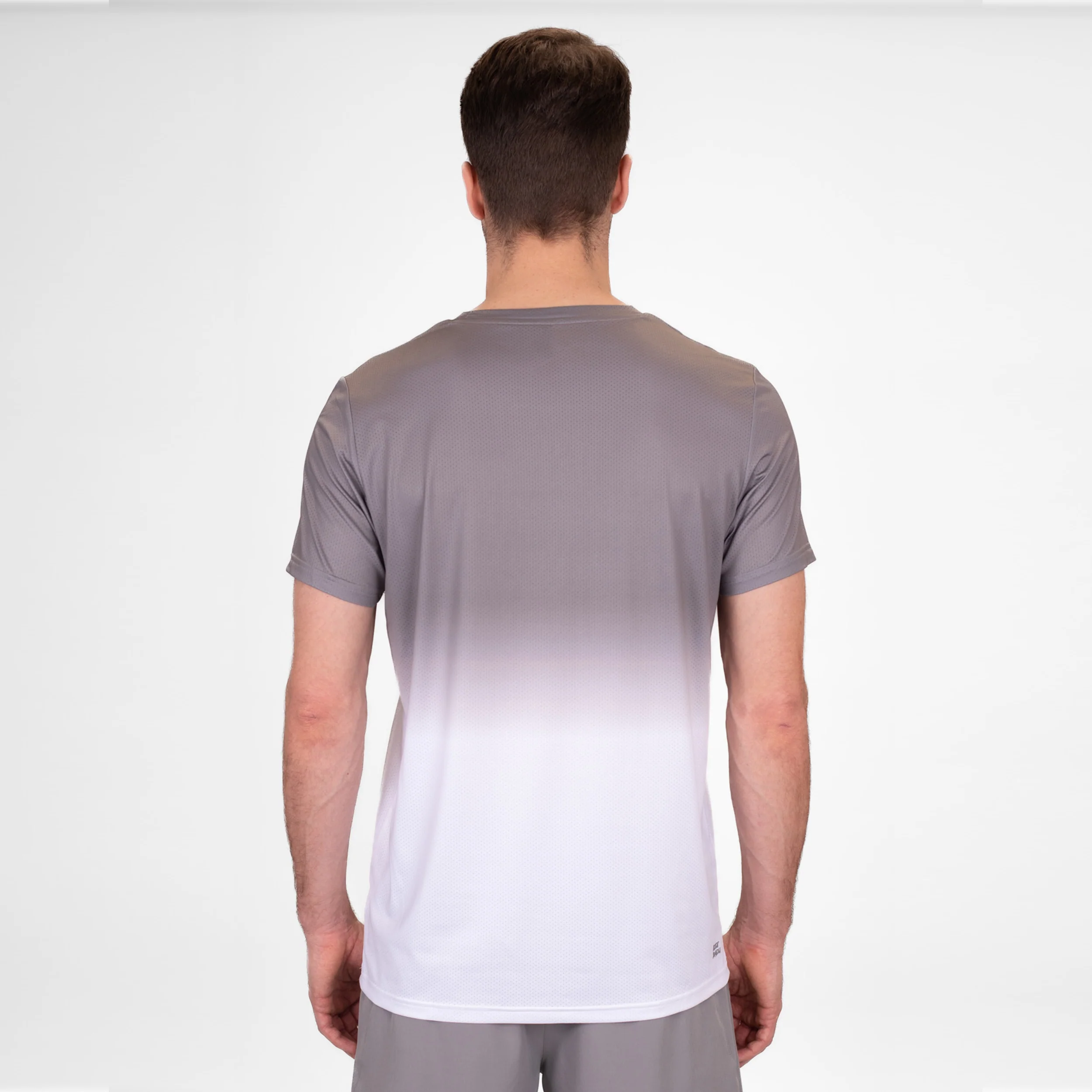 Crew Gradiant Camiseta De Manga Corta Hombres-Gris,Blanco - Image 6