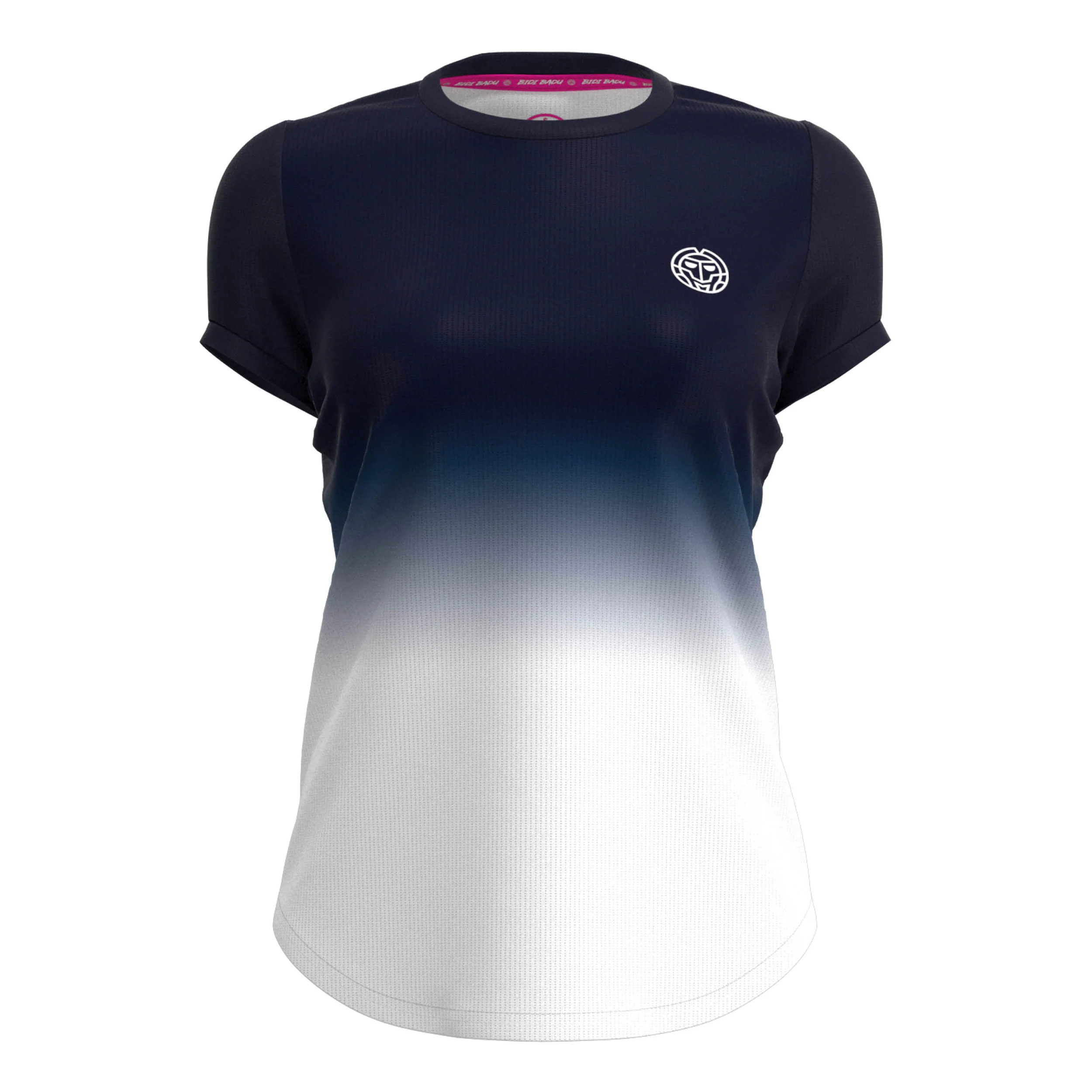 Crew Gradiant Camiseta De Manga Corta Mujeres-Azul Oscuro,Blanco - Image 5