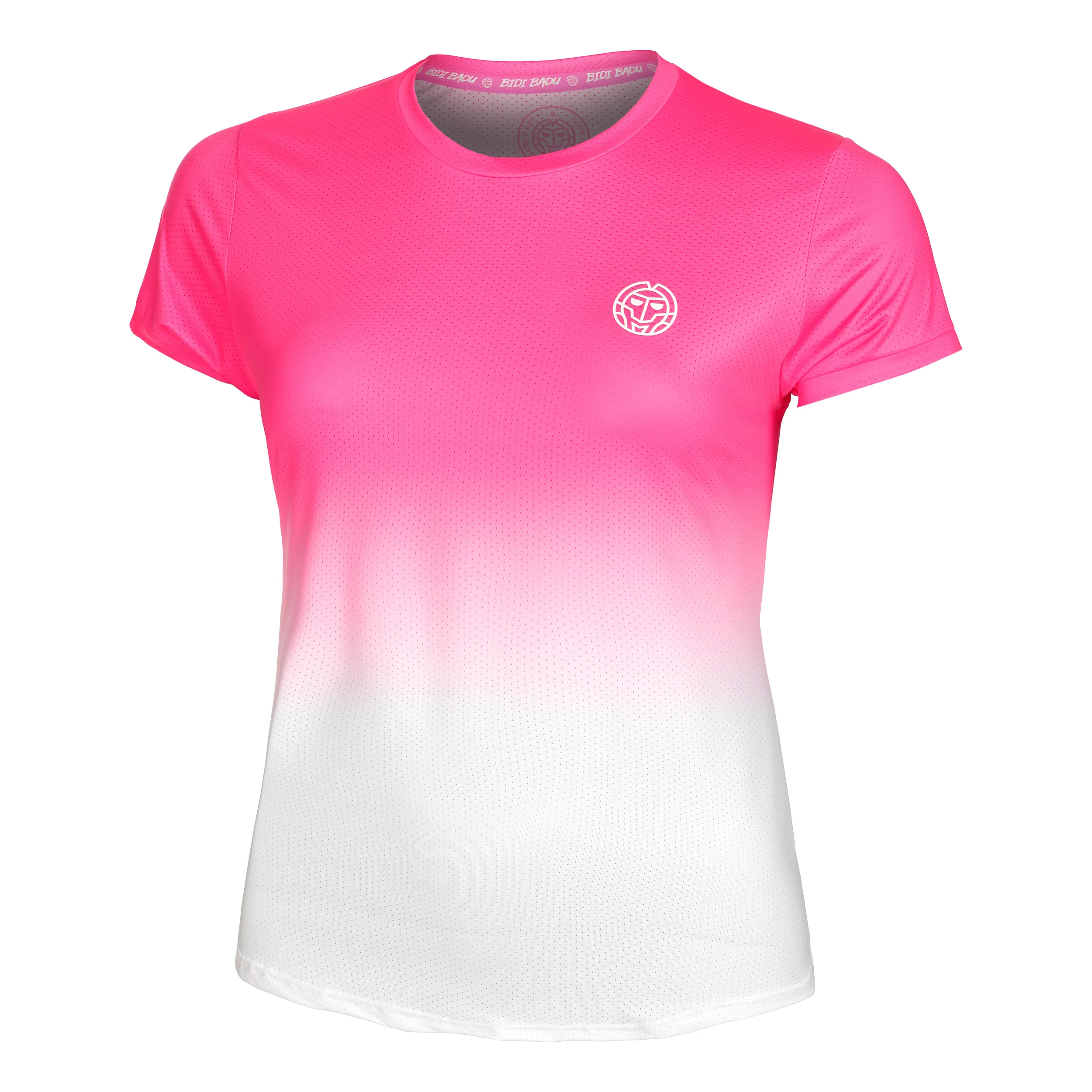 Crew Gradiant Camiseta De Manga Corta Mujeres-Rosa,Blanco - Image 6