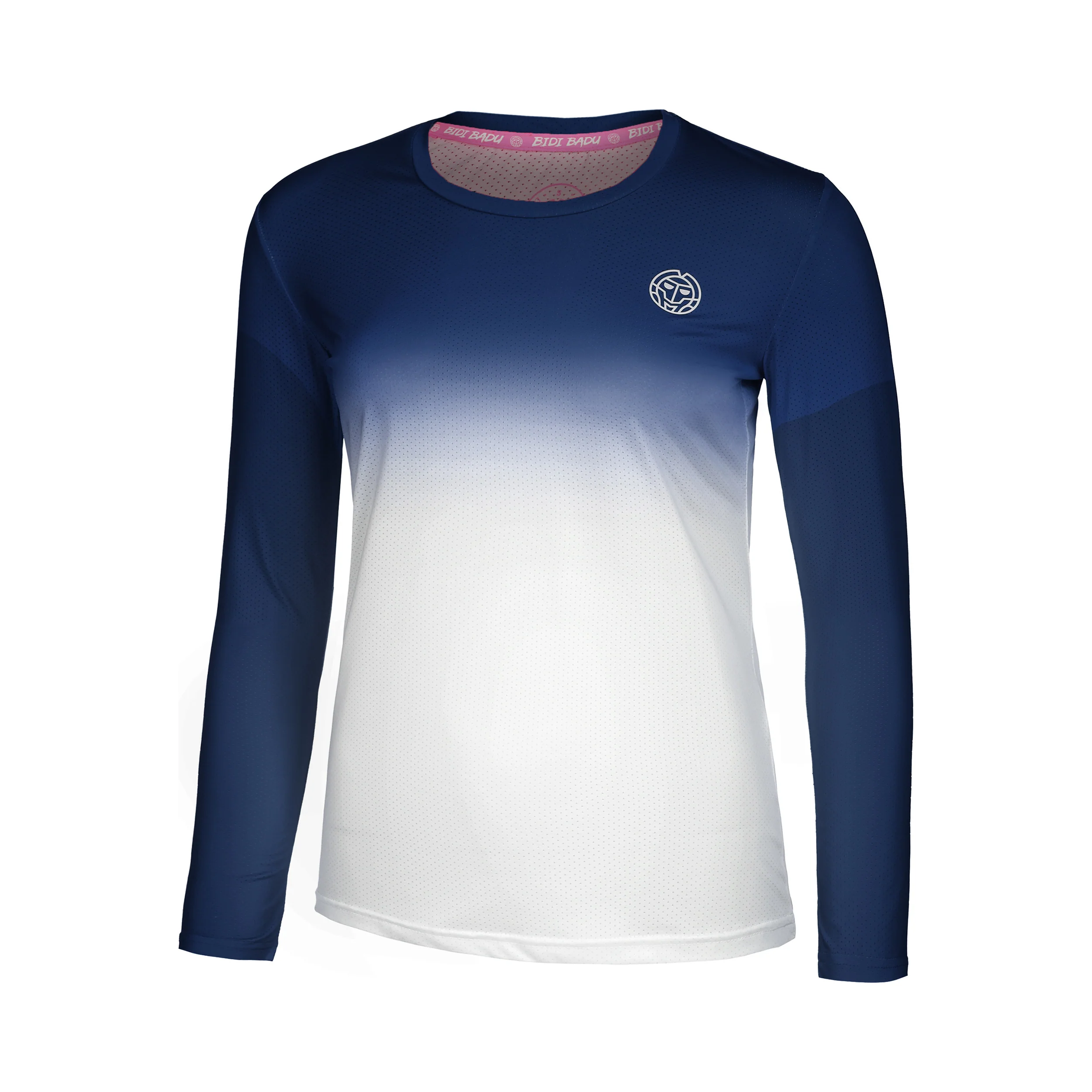 Crew Gradiant Camiseta De Manga Larga Chicas-Azul Oscuro,Blanco - Image 5
