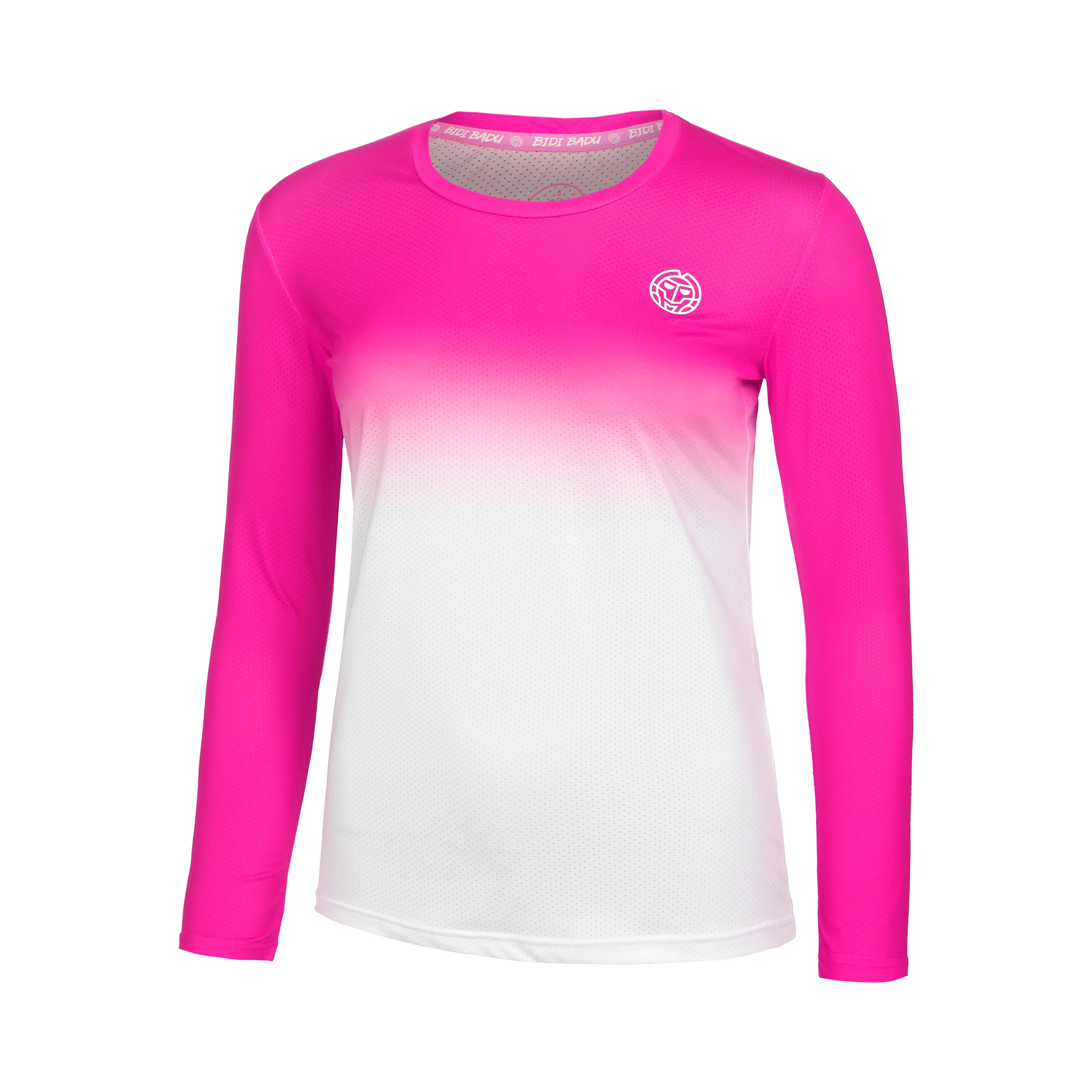 Crew Gradiant Camiseta De Manga Larga Chicas-Rosa,Blanco - Image 5