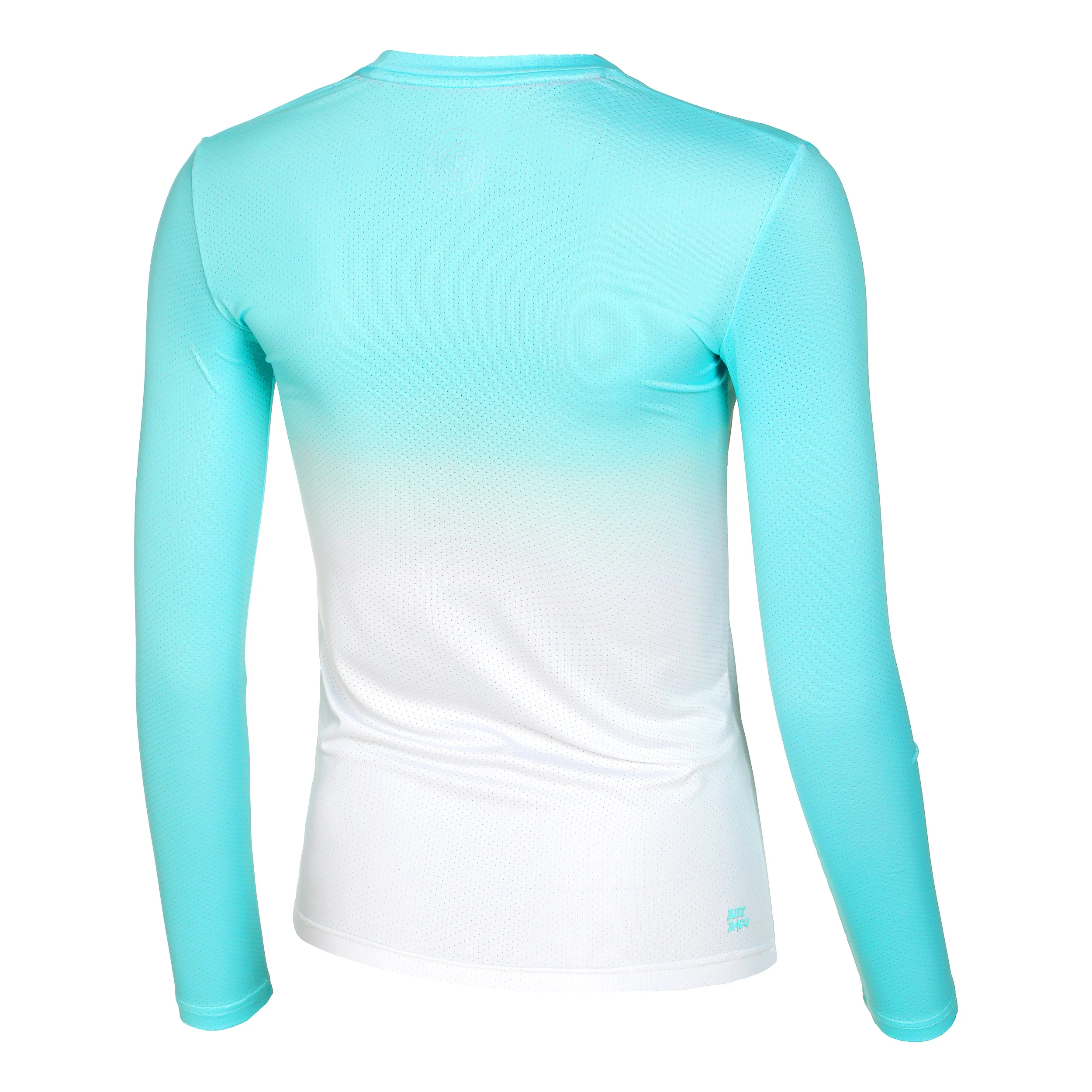 Crew Gradiant Camiseta De Manga Larga Mujeres-Turquesa,Blanco - Image 2
