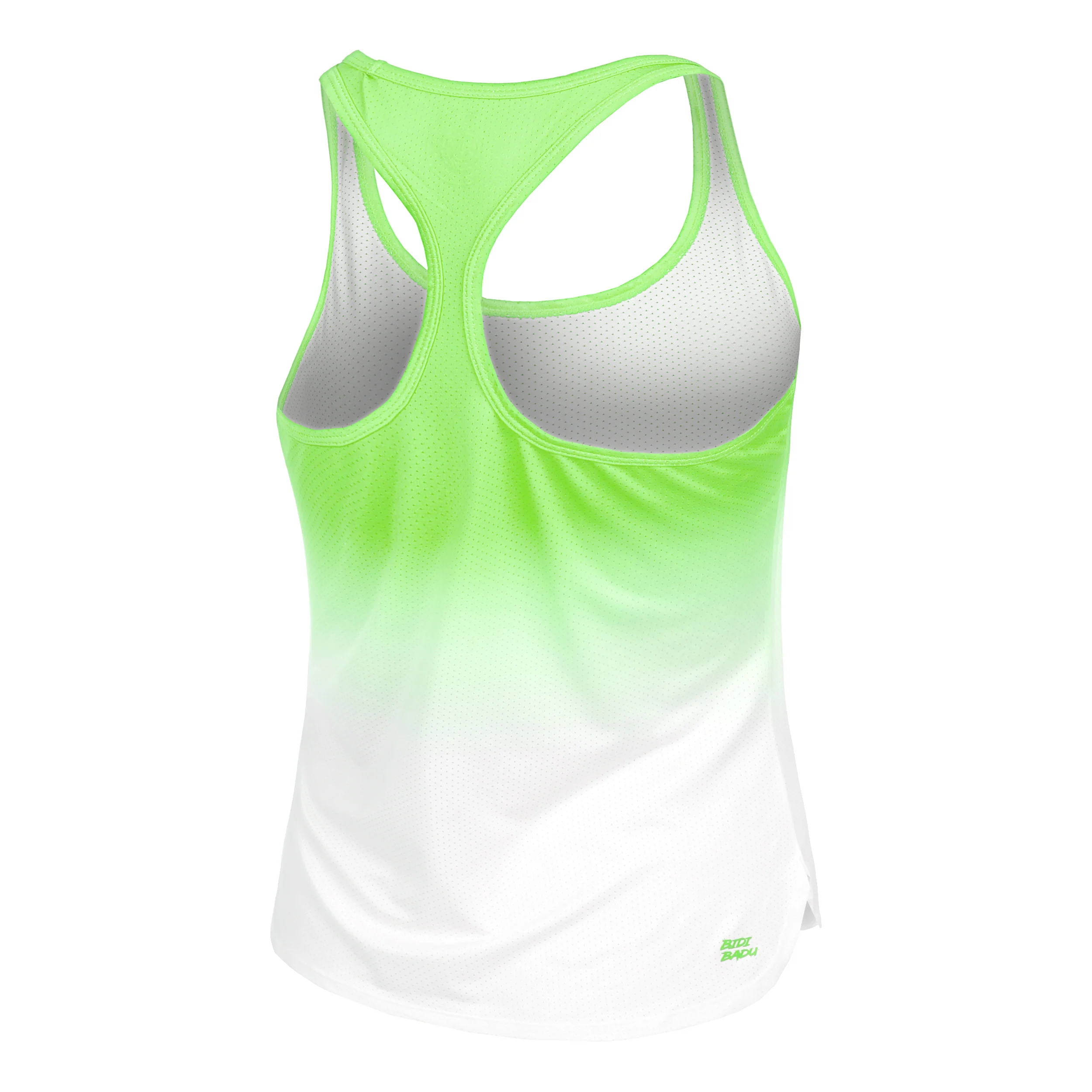 Crew Gradiant Camiseta De Tirantes Mujeres-Verde Neón,Blanco - Image 2