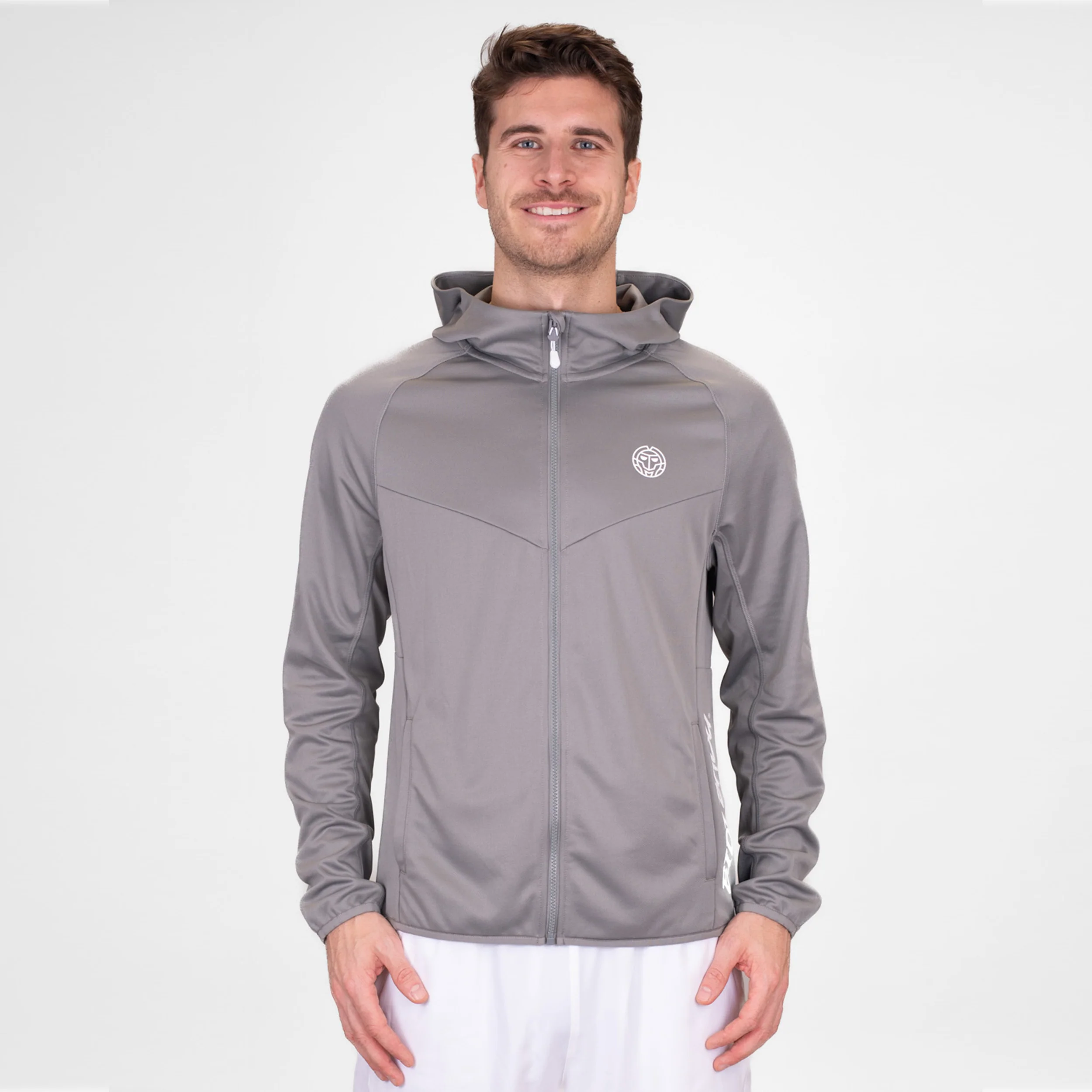 Crew Hood Chaqueta De Entrenamiento Hombres-Gris - Image 6