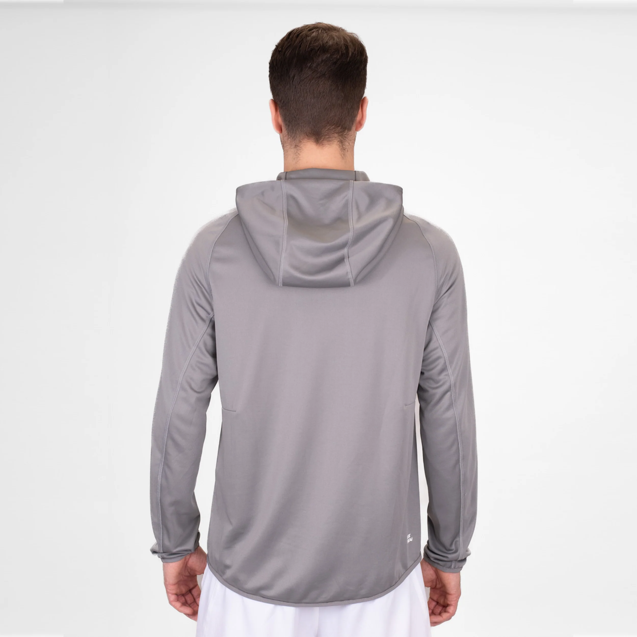 Crew Hood Chaqueta De Entrenamiento Hombres-Gris - Image 7