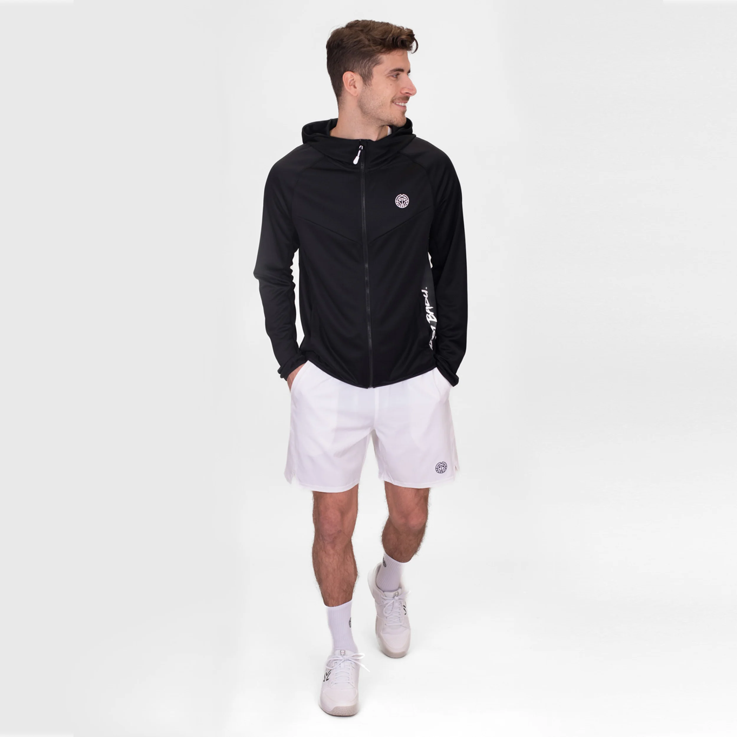 Crew Hood Chaqueta De Entrenamiento Hombres-Negro - Image 9