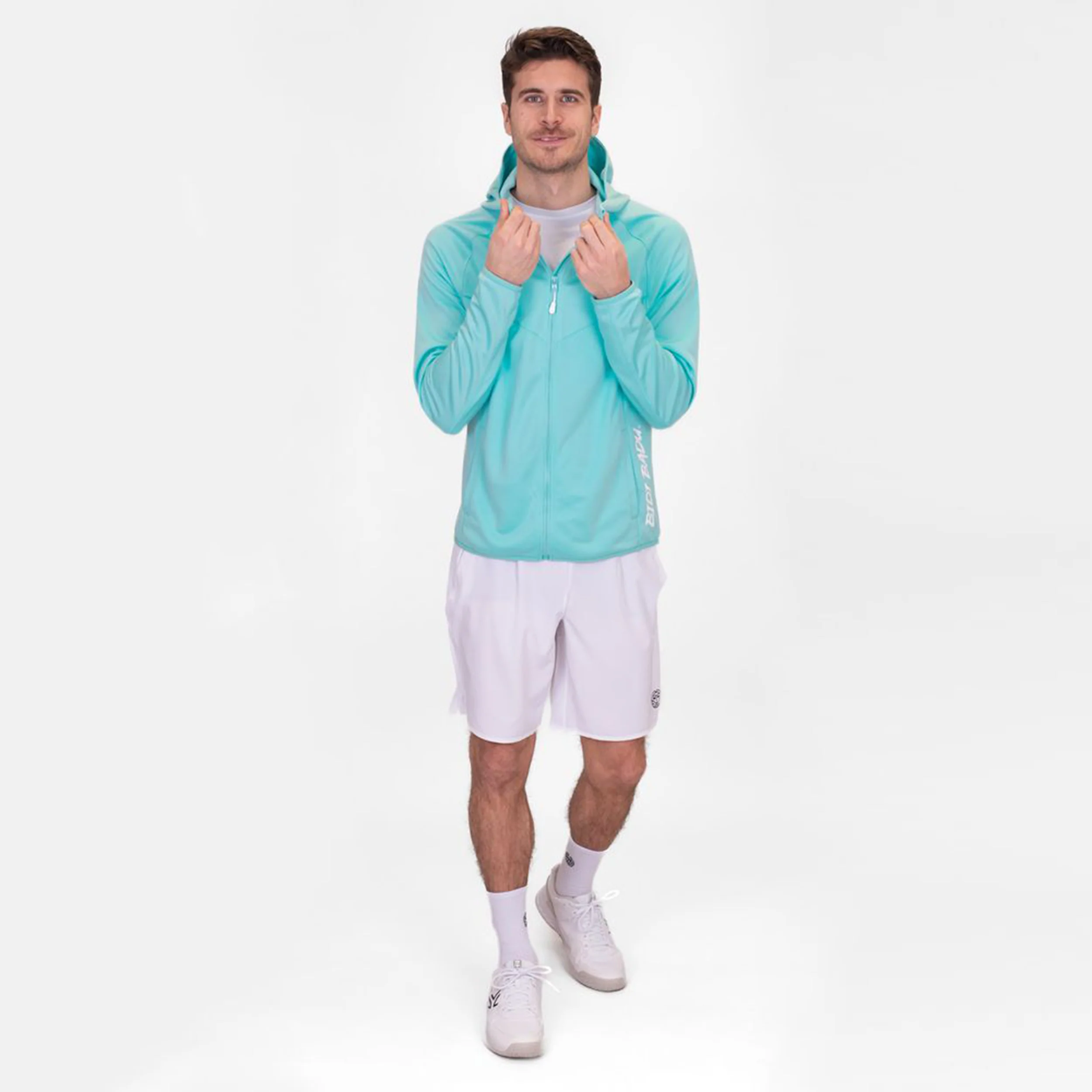 Crew Hood Chaqueta De Entrenamiento Hombres-Turquesa - Image 9