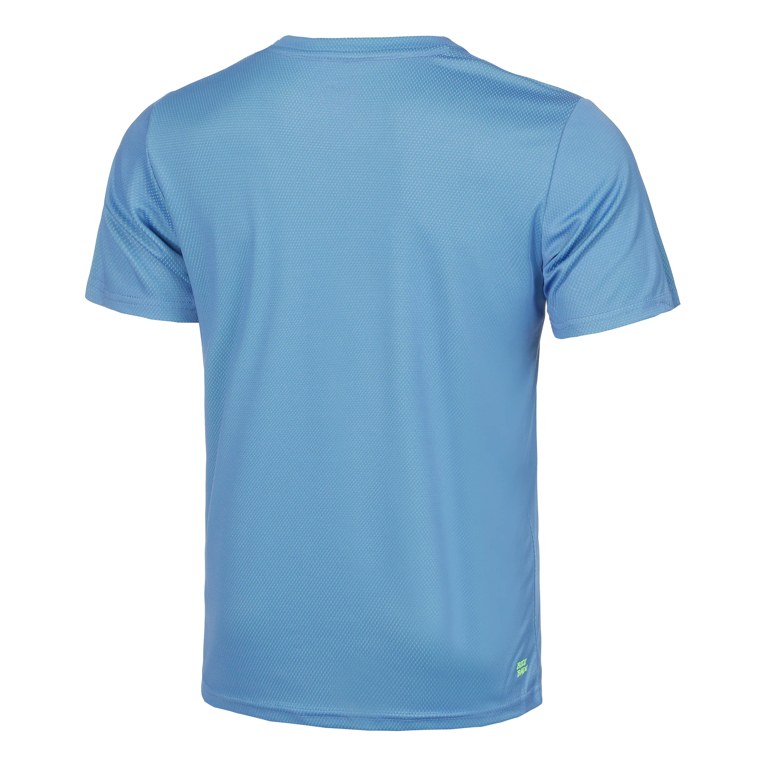 Crew Inside Out V-Neck Camiseta De Manga Corta Hombres-Azul,Verde Neón - Image 2