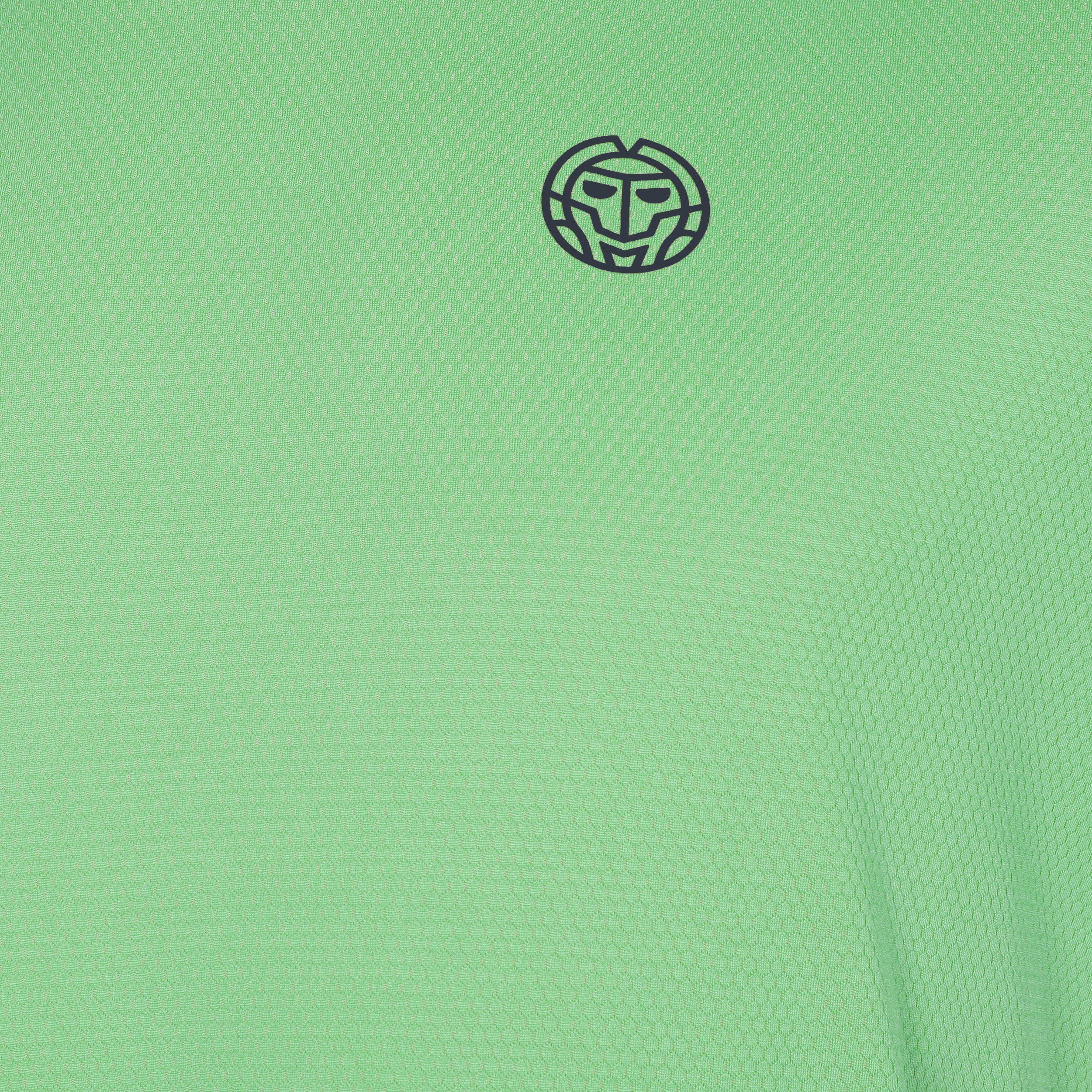 Crew Inside Out V-Neck Camiseta De Manga Corta Hombres-Verde Neón,Azul Oscuro - Image 3