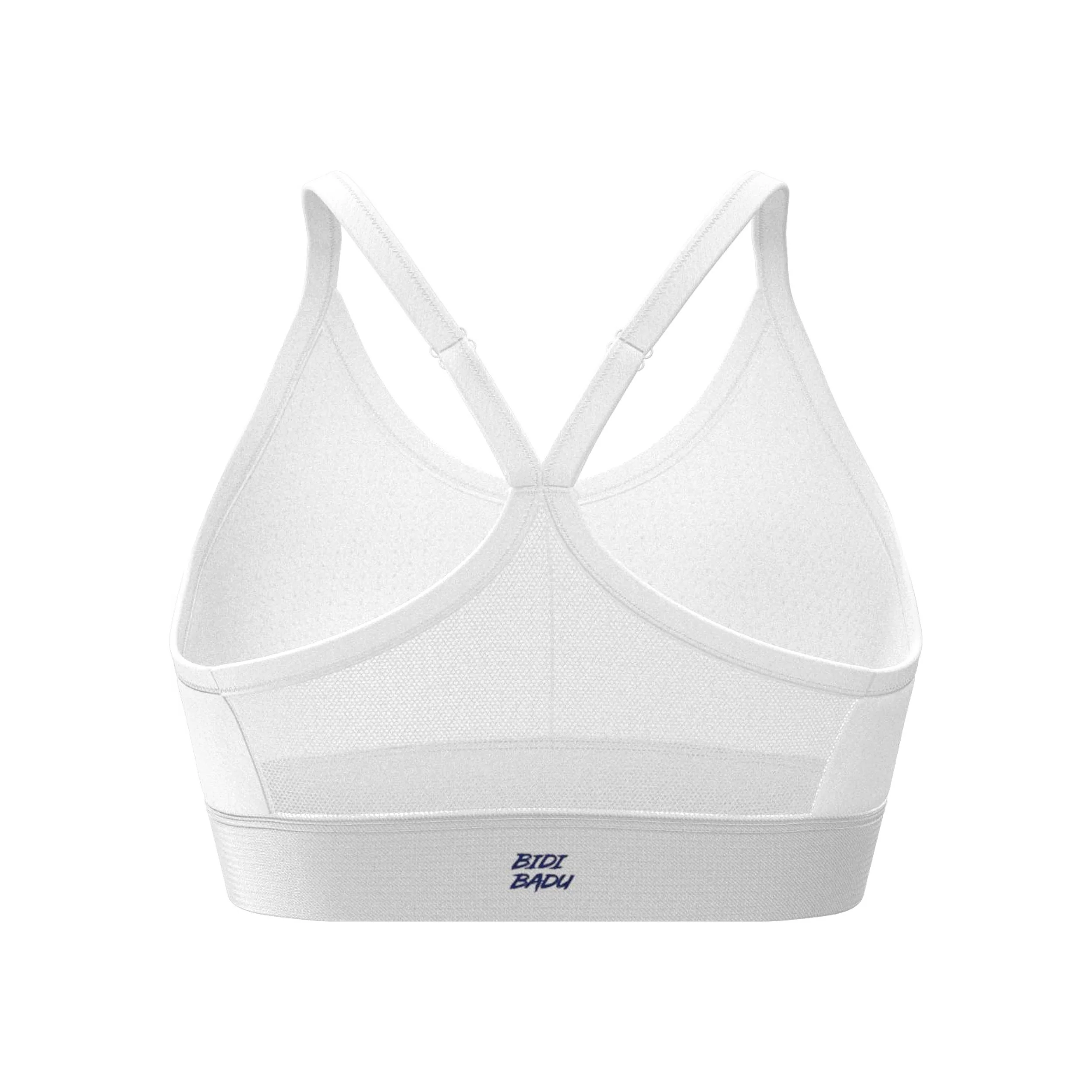Crew Low Support Strappy Sujetador Deportivo Mujeres-Blanco - Image 2