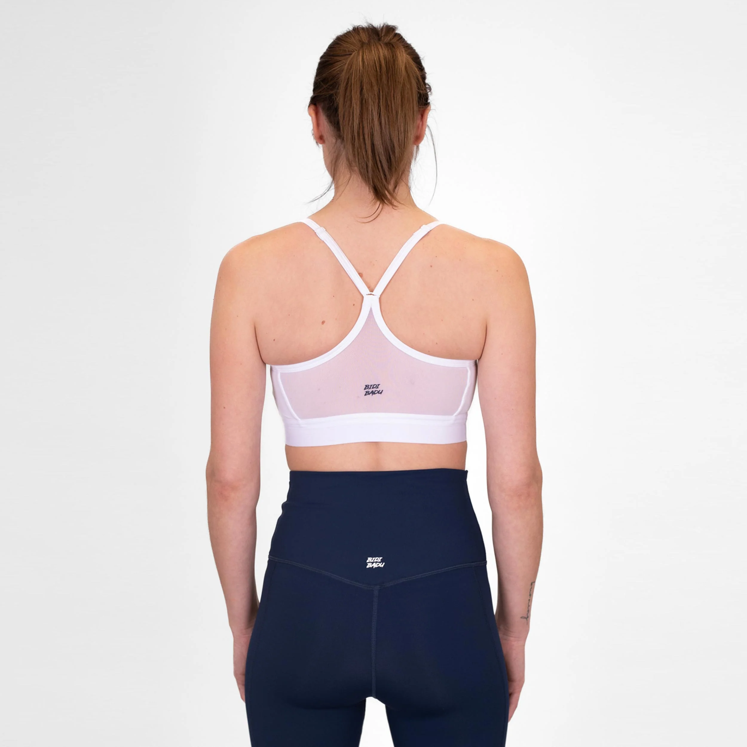 Crew Low Support Strappy Sujetador Deportivo Mujeres-Blanco - Image 4