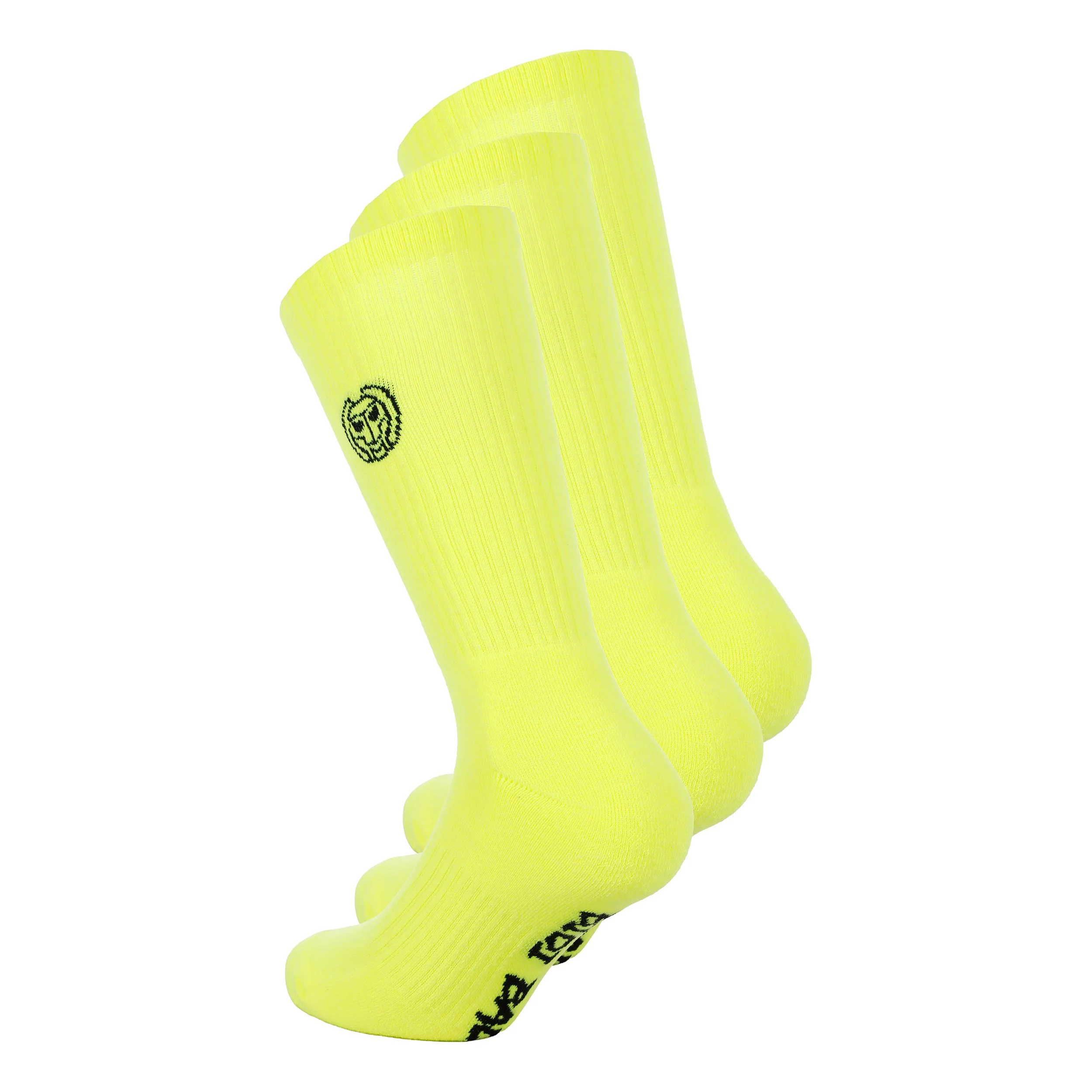 Crew Performance Calcetines de tenis Pack de 3 -amarillo neón - Image 2