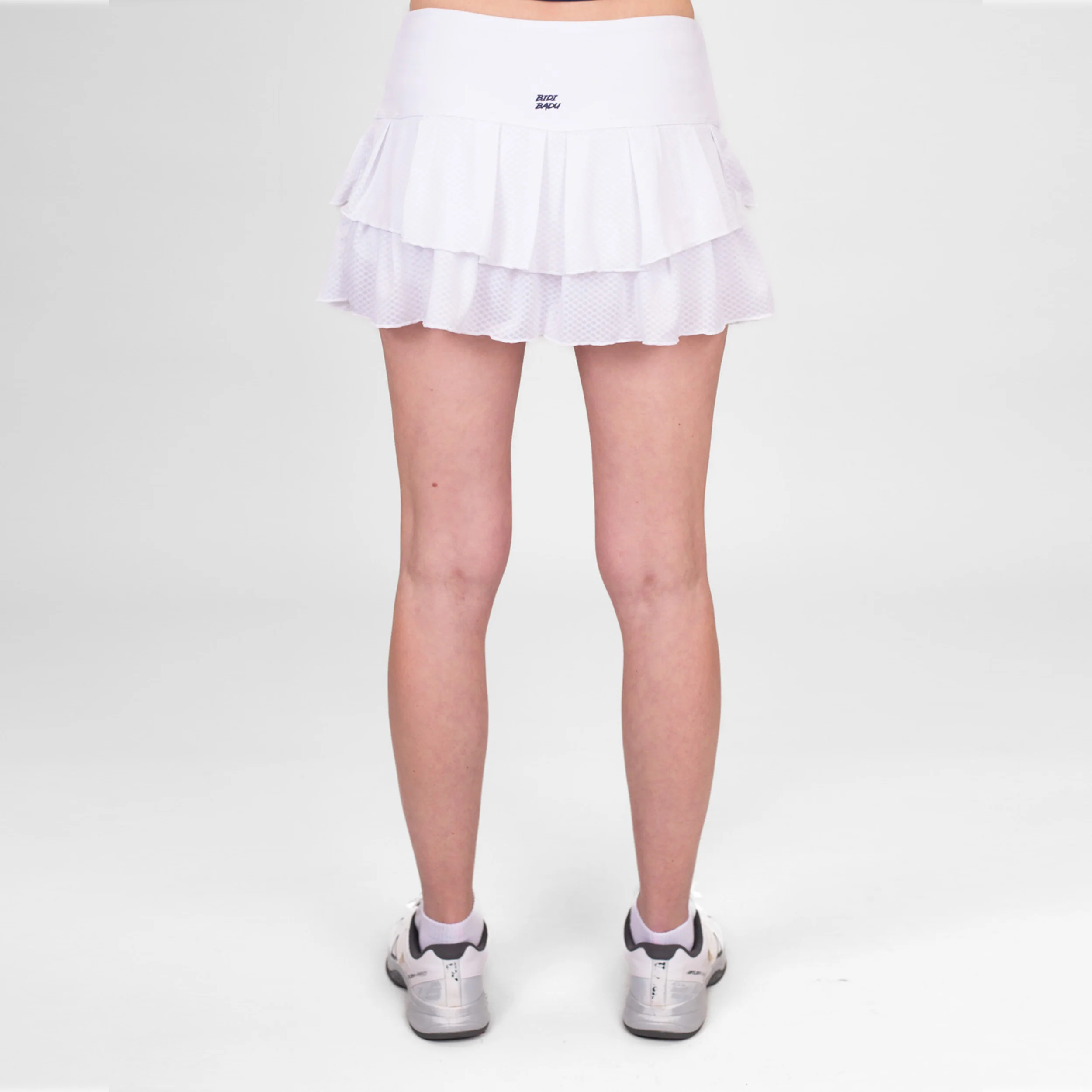 Crew Pleated Falda Mujeres-Blanco - Image 6