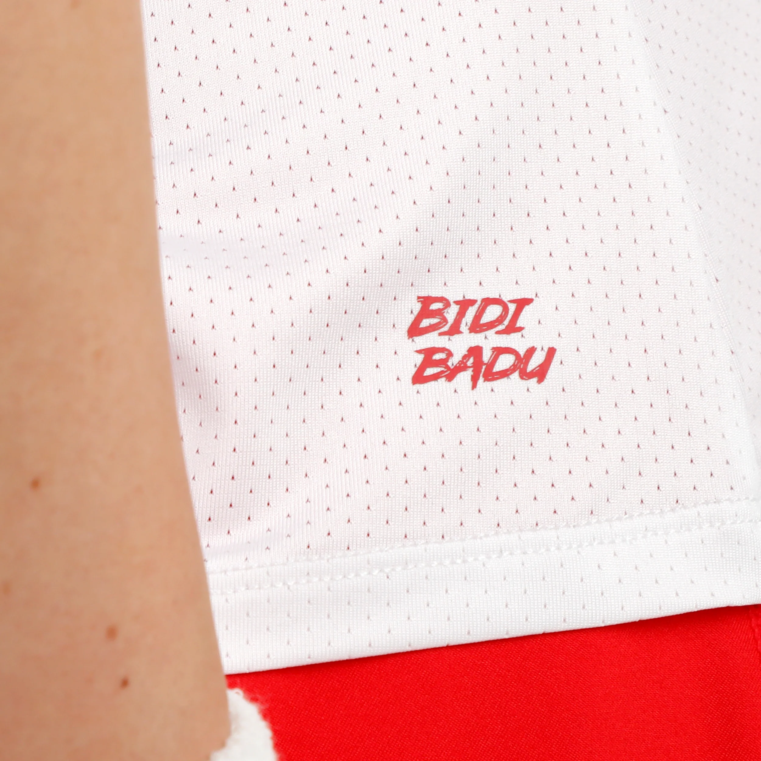 Crew Racerback Camiseta de tirantes Mujeres-rojo, blanco - Image 4