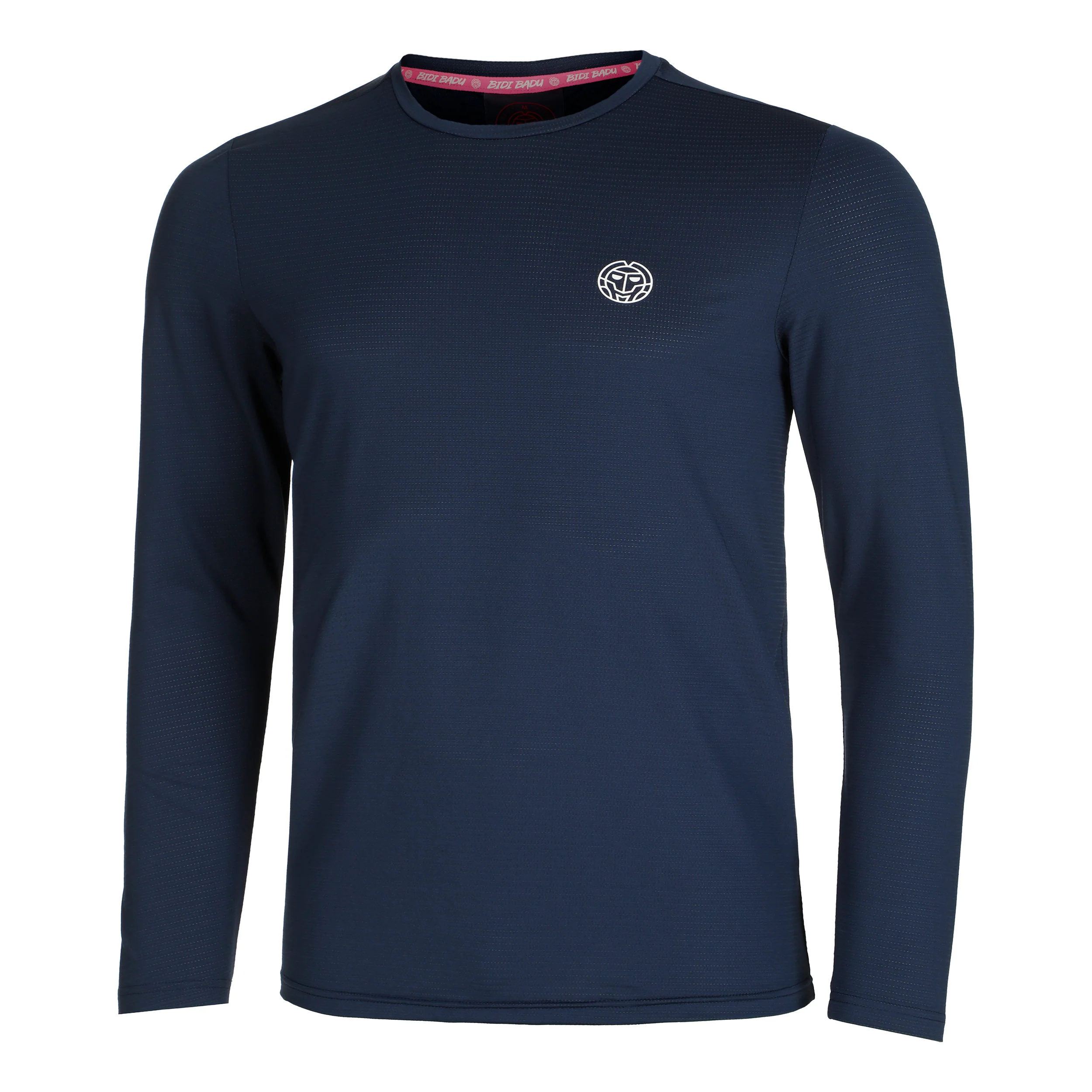 Crew Roundneck Camiseta De Manga Larga Hombres-Azul Oscuro