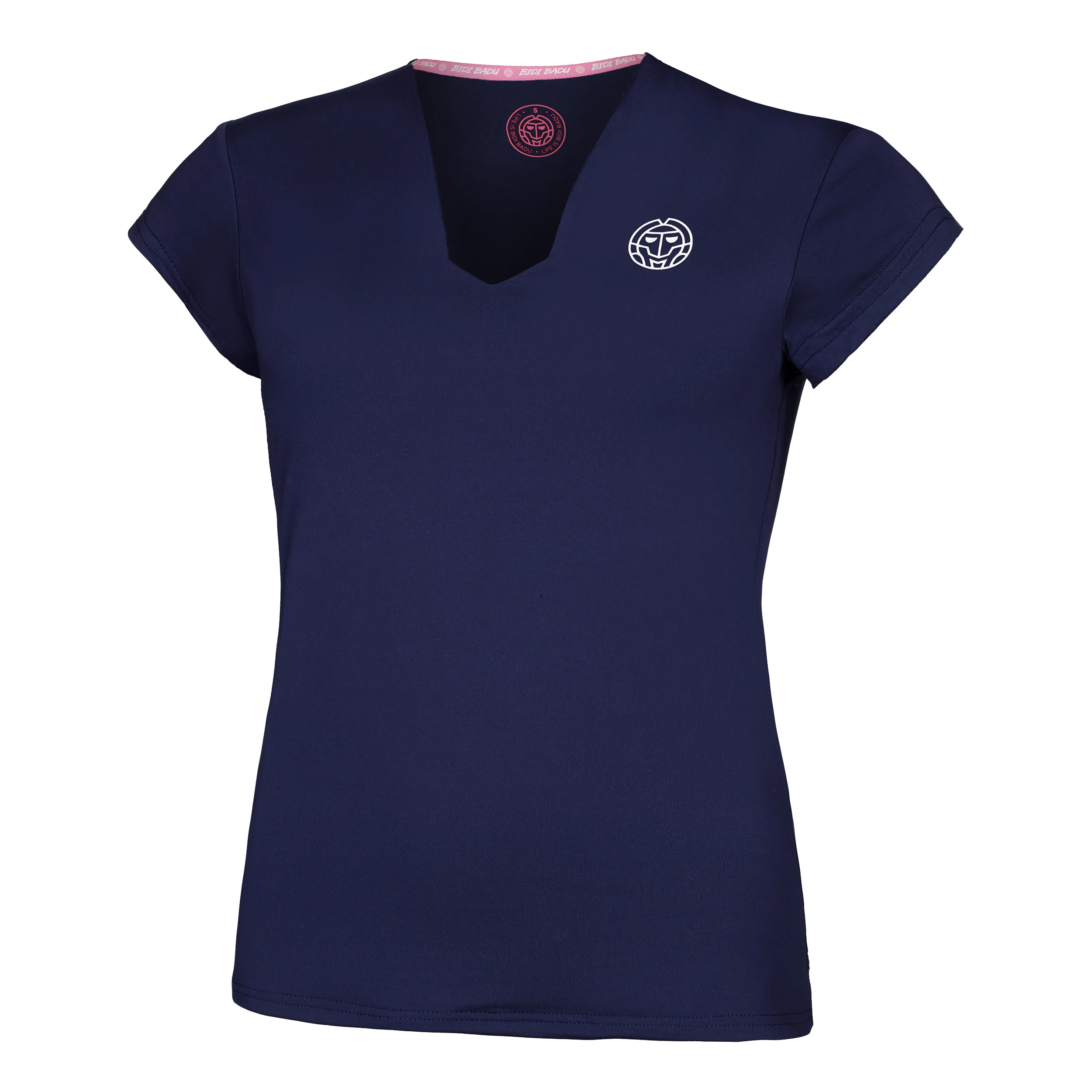 Crew V-Neck Camiseta De Manga Corta Mujeres-Azul Oscuro - Image 5