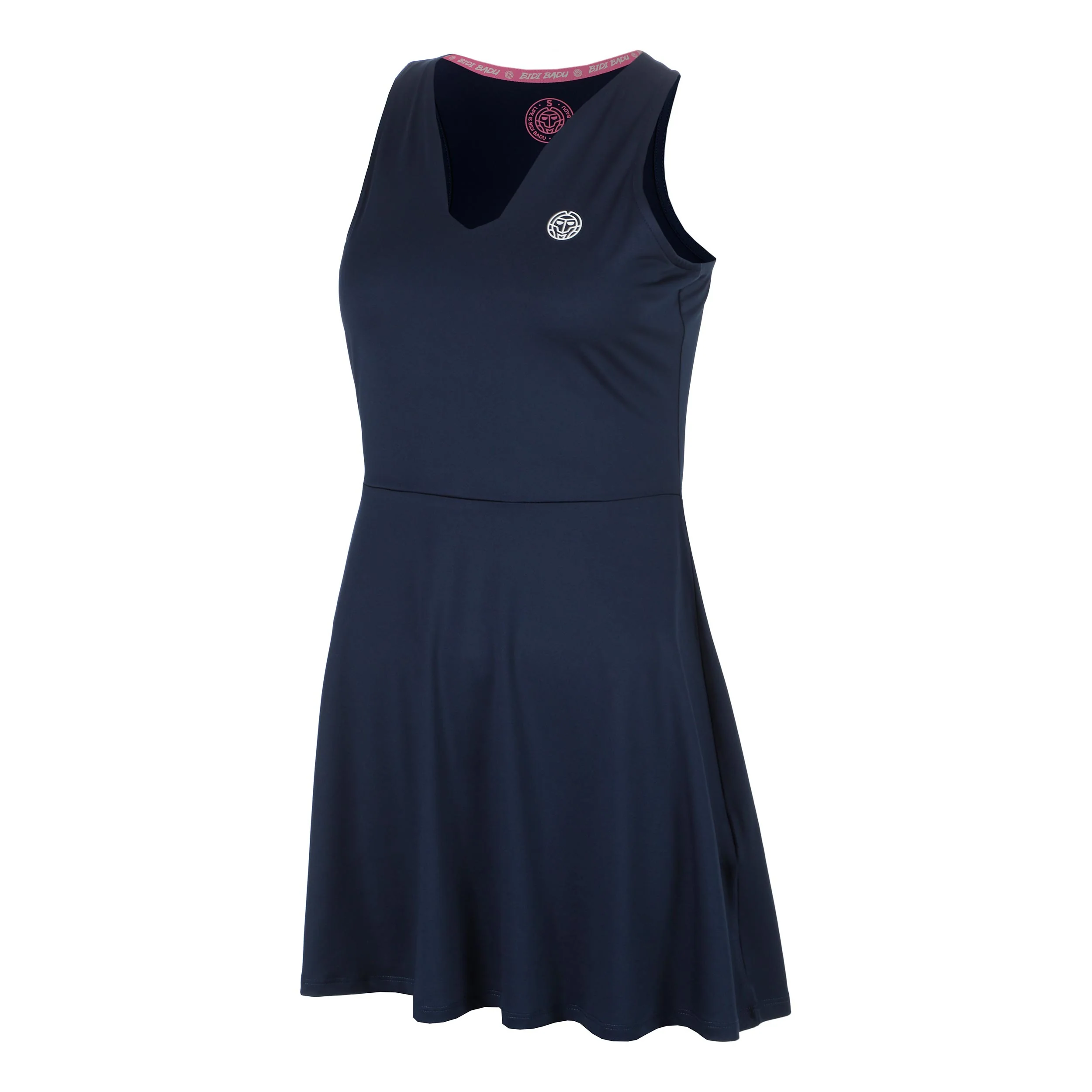 Crew V-Neck Vestido Mujeres-azul oscuro - Image 5