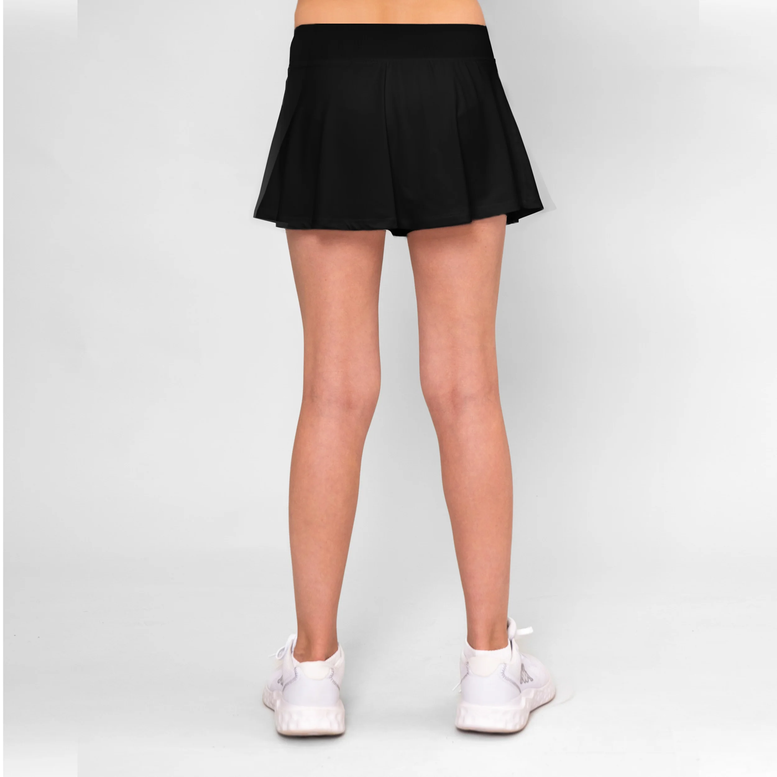 Crew Wavy Falda Chicas-Negro - Image 7