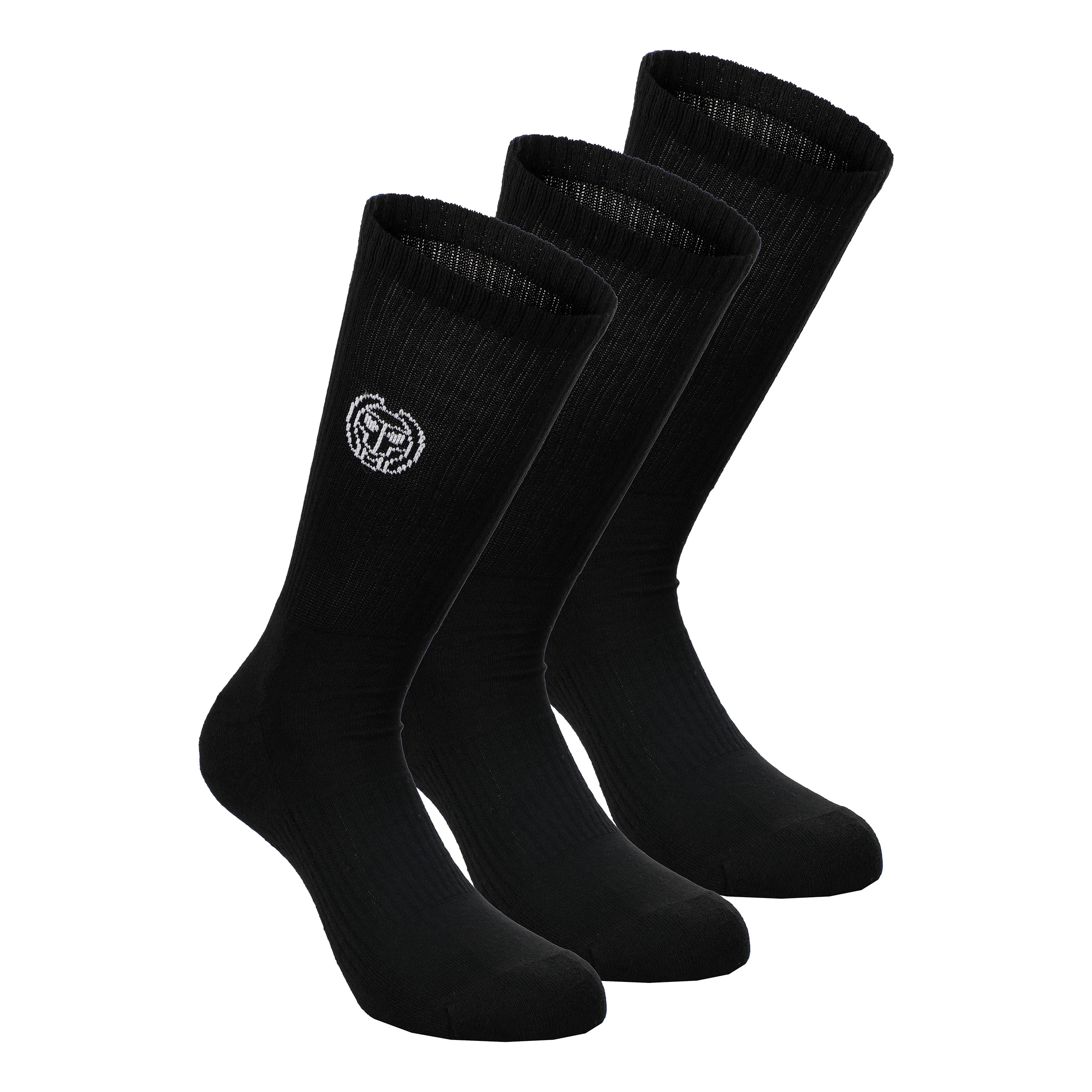 Don Carlito Crew Move Calcetines De Tenis Pack De 3-Negro,Blanco