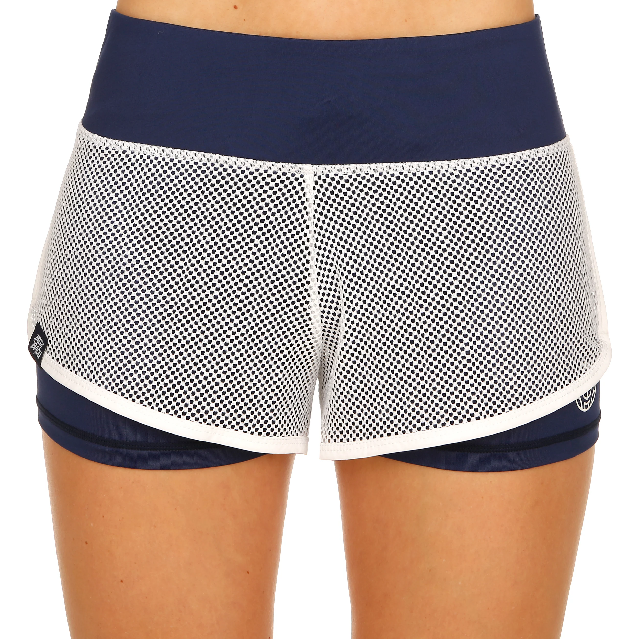 Efia Tech (2in1) Shorts Mujeres-Azul Oscuro,Blanco - Image 3