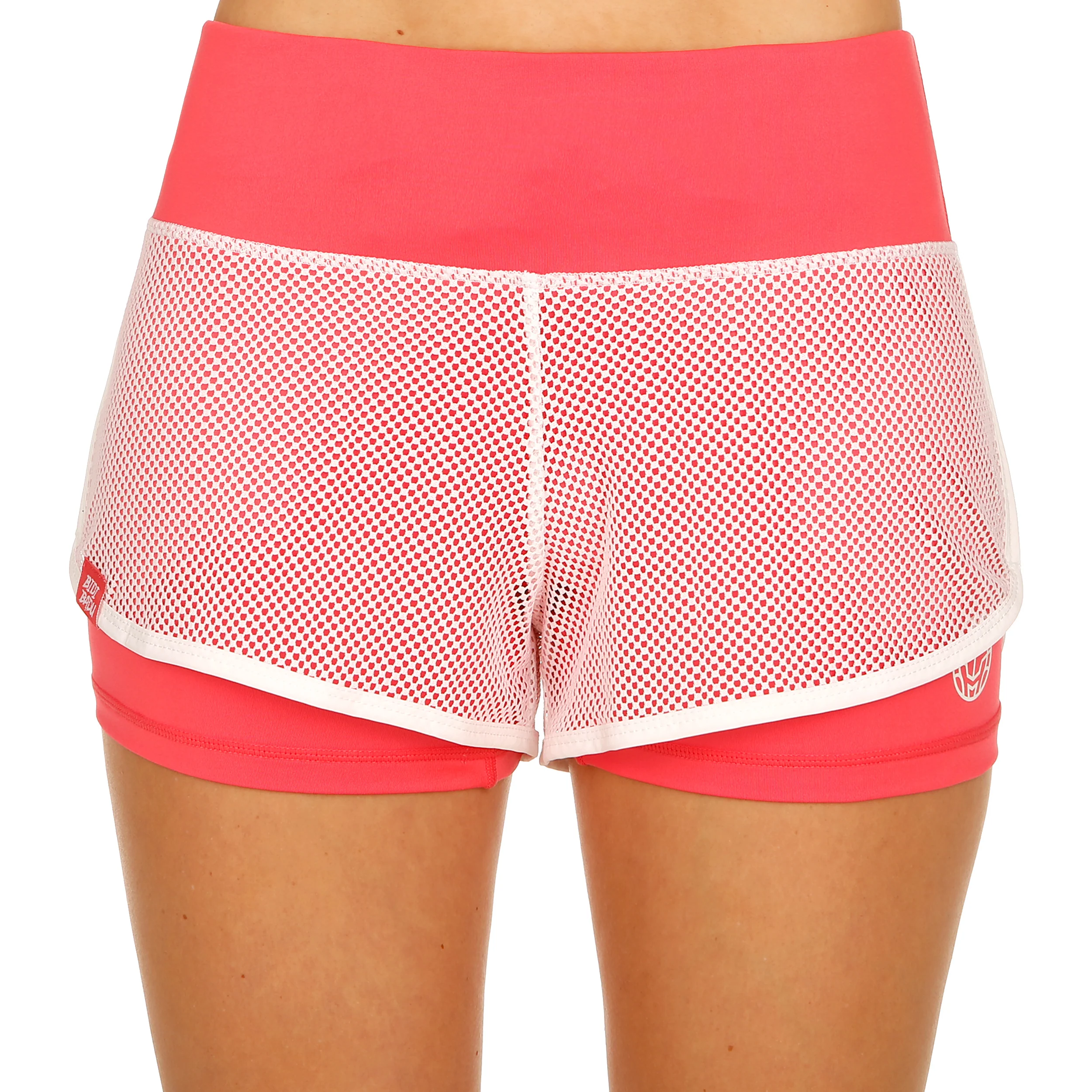 Efia Tech (2in1) Shorts Mujeres-Coral,Blanco - Image 3