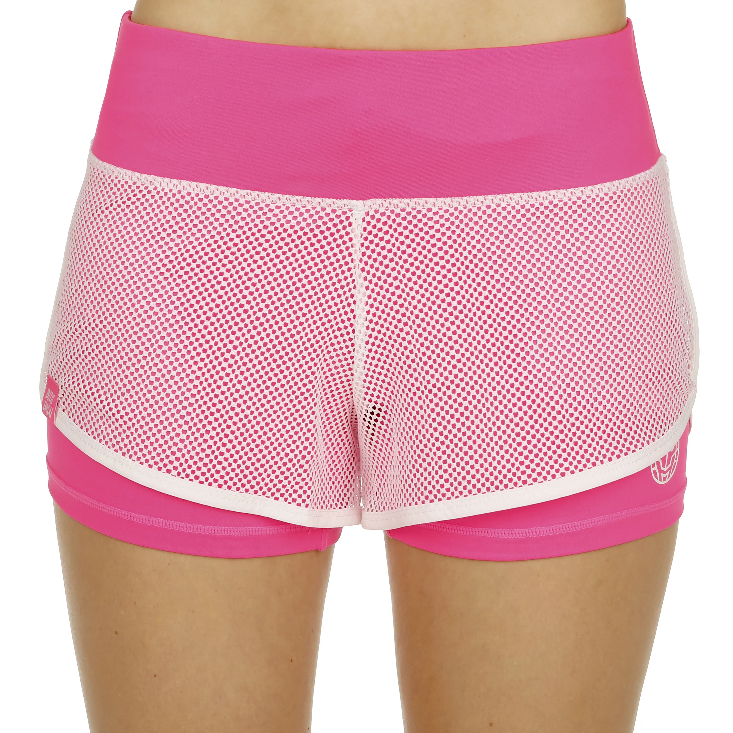 Efia Tech (2in1) Shorts Mujeres-Rosa,Blanco - Image 3