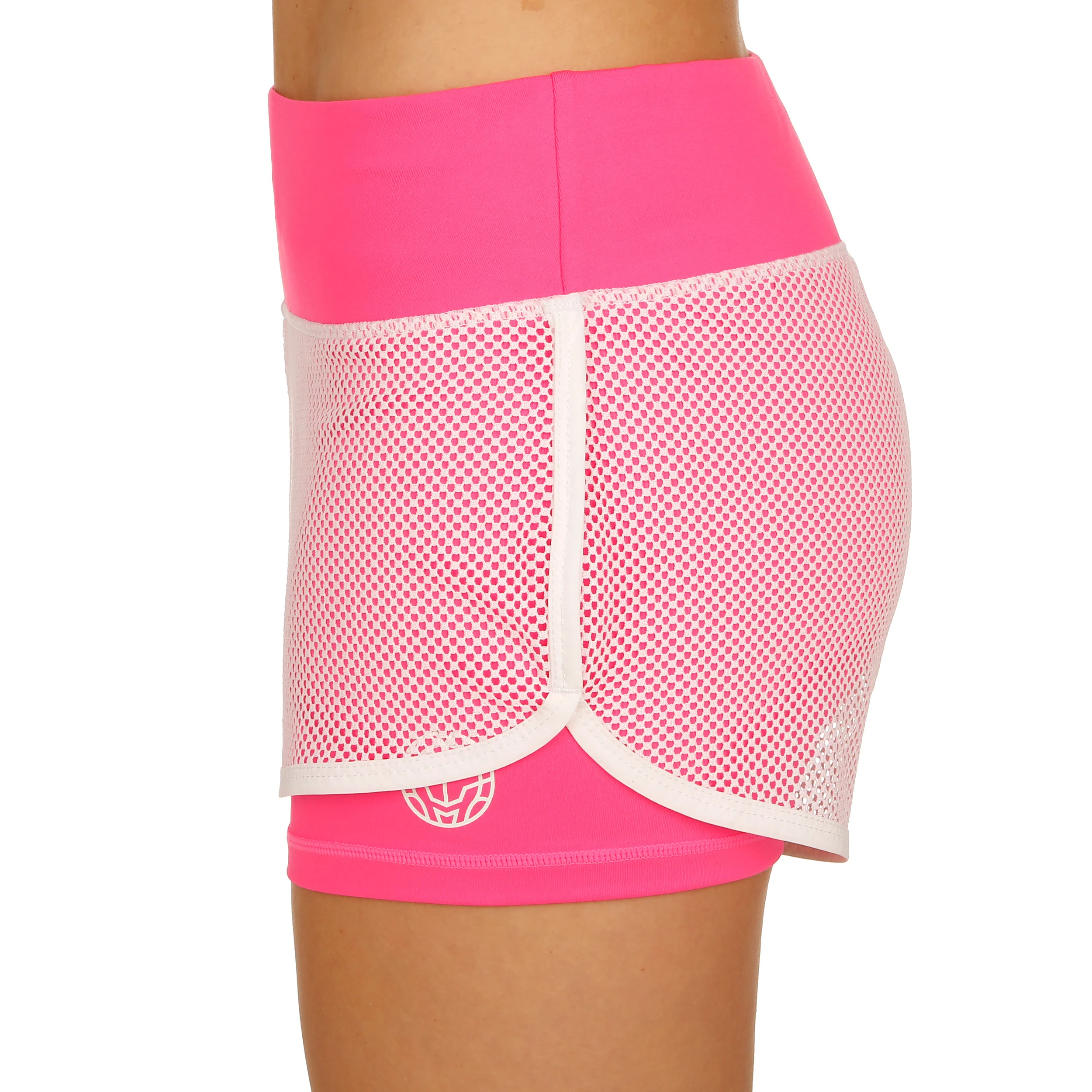 Efia Tech (2in1) Shorts Mujeres-Rosa,Blanco - Image 4