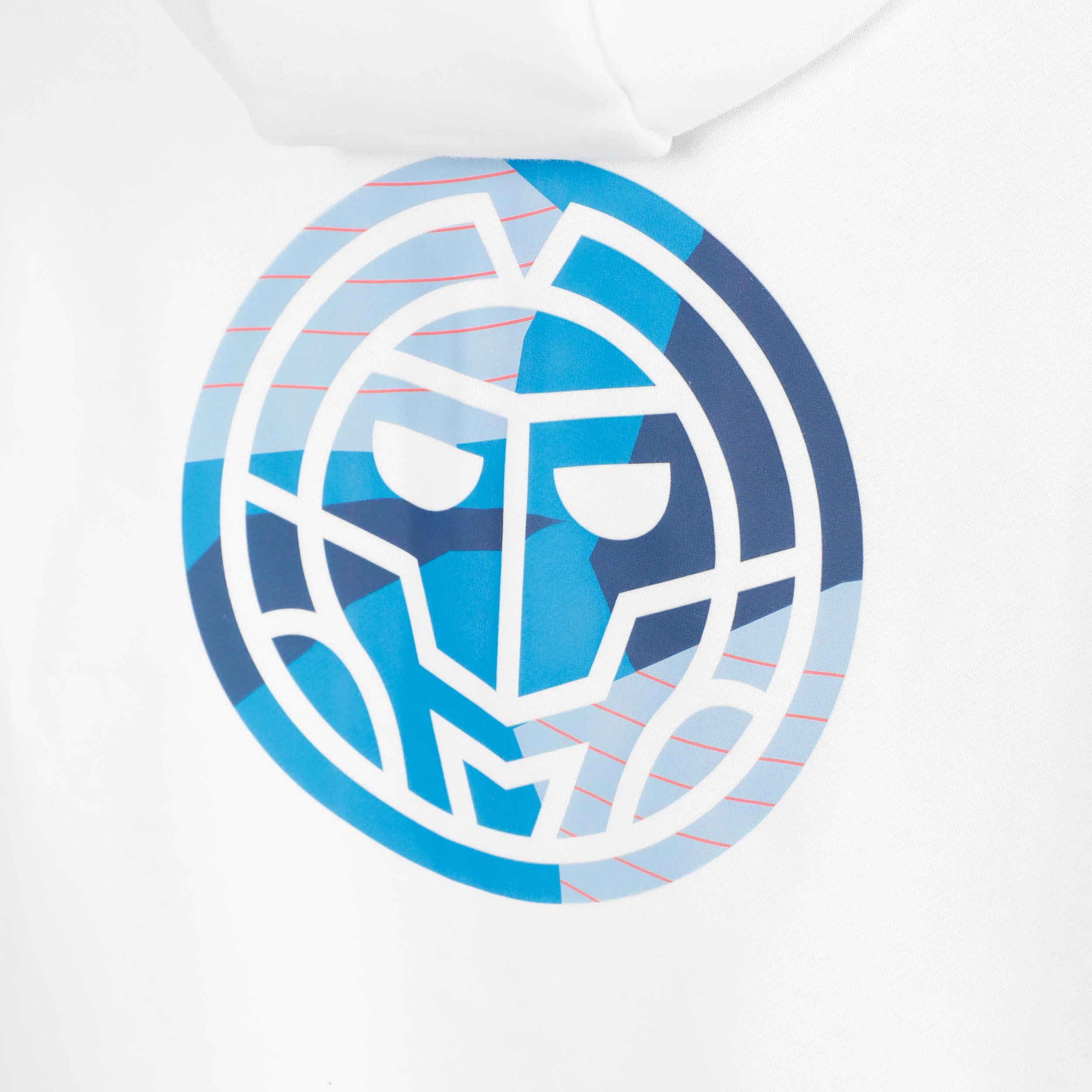 Hey Laguna Backprint Zip Sudadera con capucha Hombres-blanco - Image 5