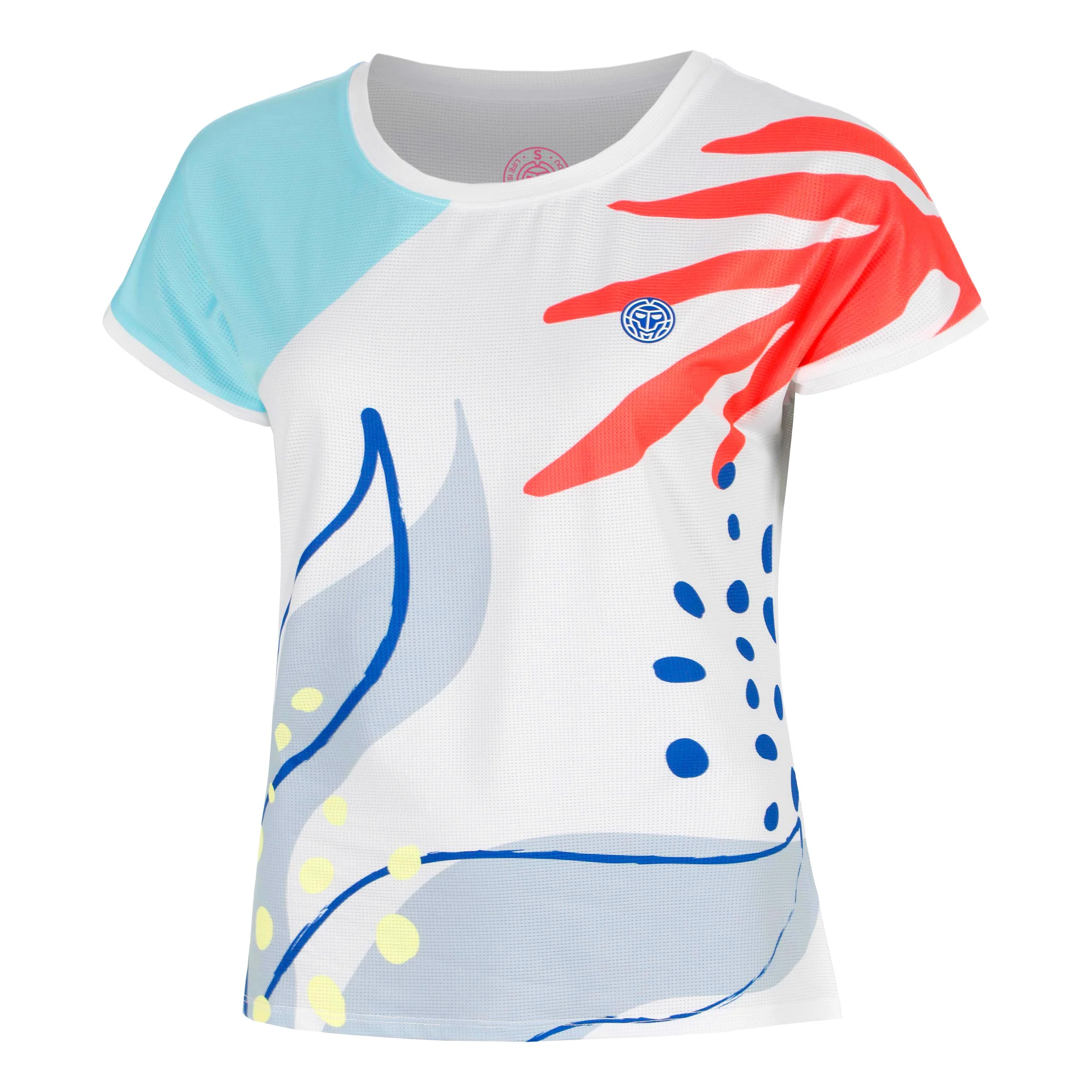 Hey Laguna Camiseta de manga corta Mujeres-blanco, multicolor